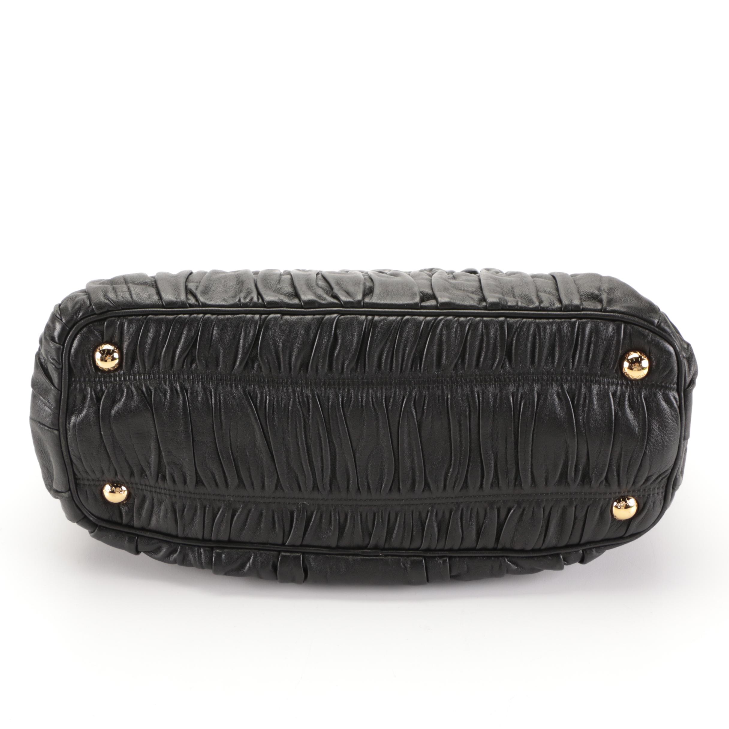 Prada Black Nappa Gaufré Handbag