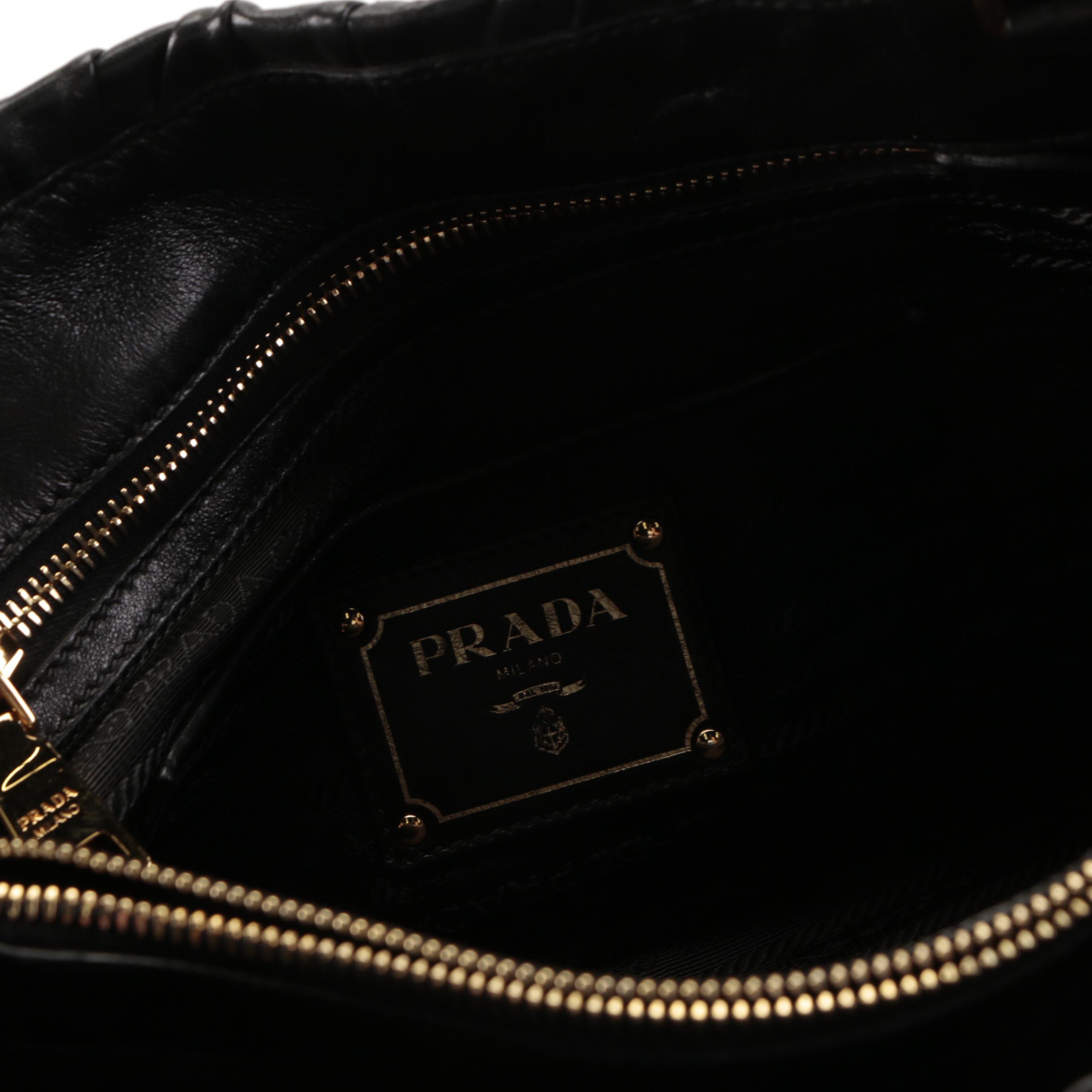 Prada Black Nappa Gaufré Handbag