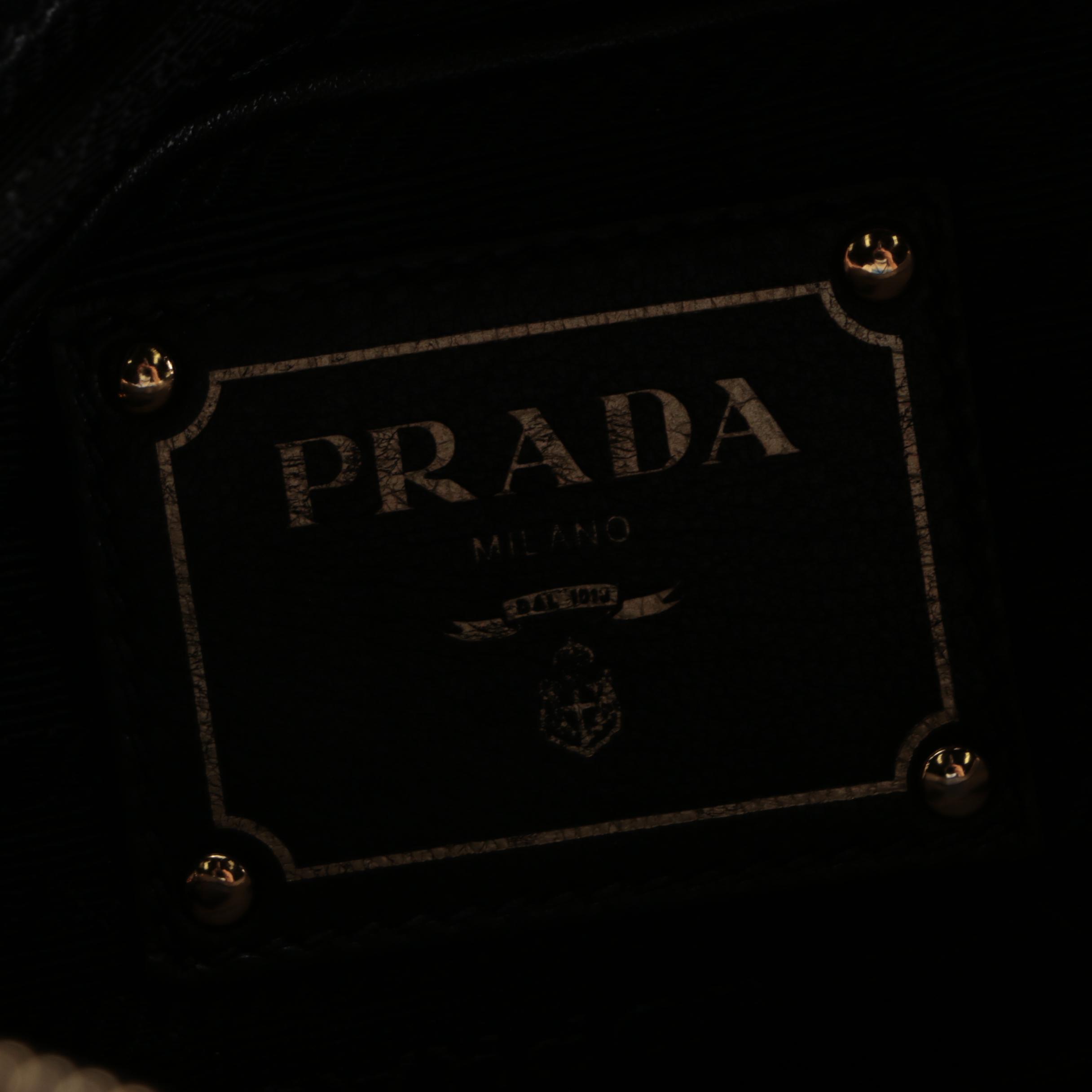 Prada Black Nappa Gaufré Handbag