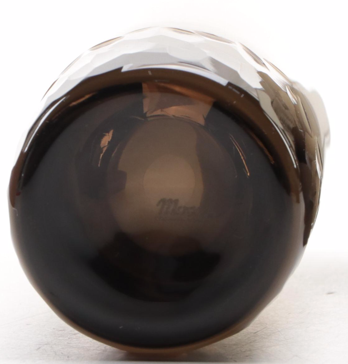 Moser "Pebbles" Smoke Crystal Spirit Glasses