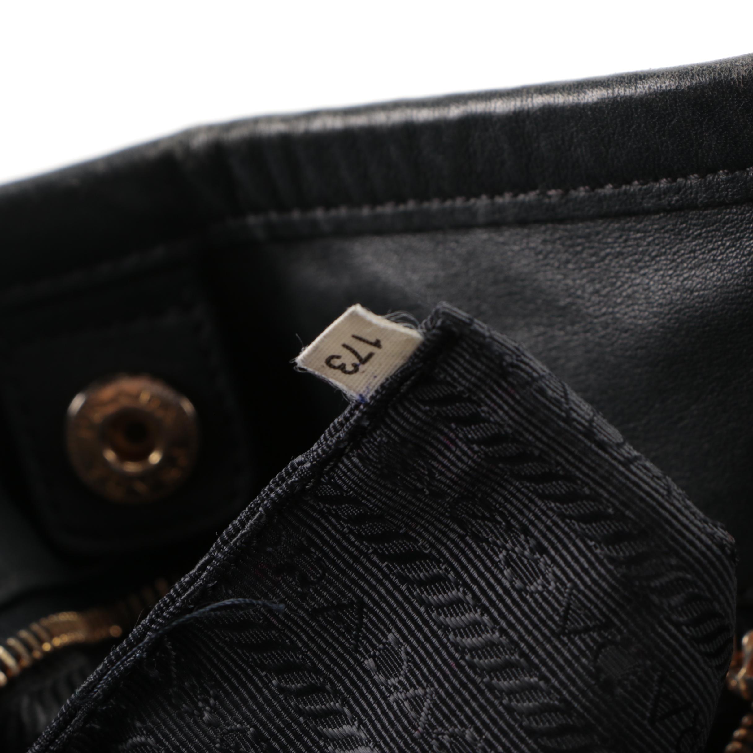 Prada Shoulder Bag in Black Tessuto Nylon and Leather