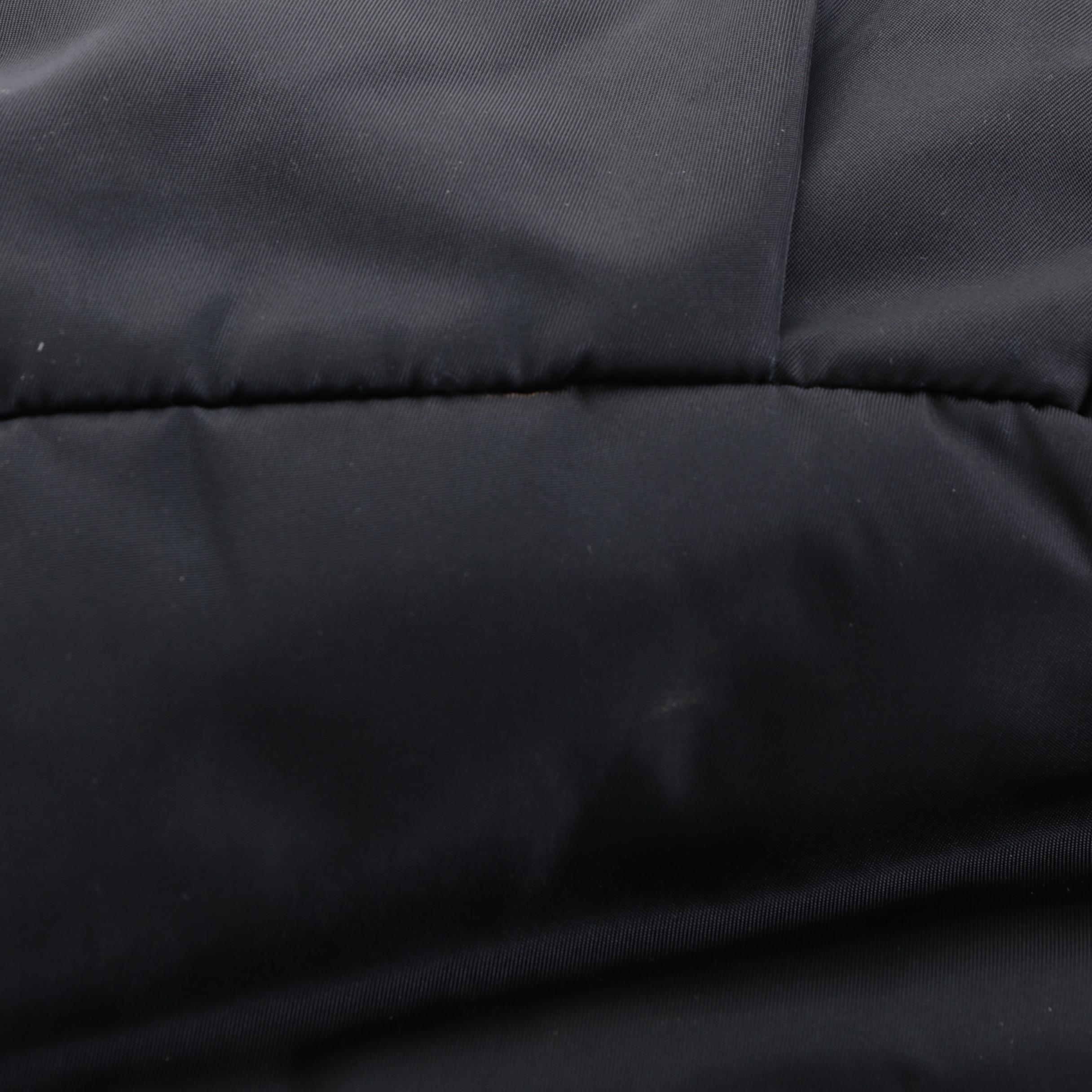 Prada Shoulder Bag in Black Tessuto Nylon and Leather