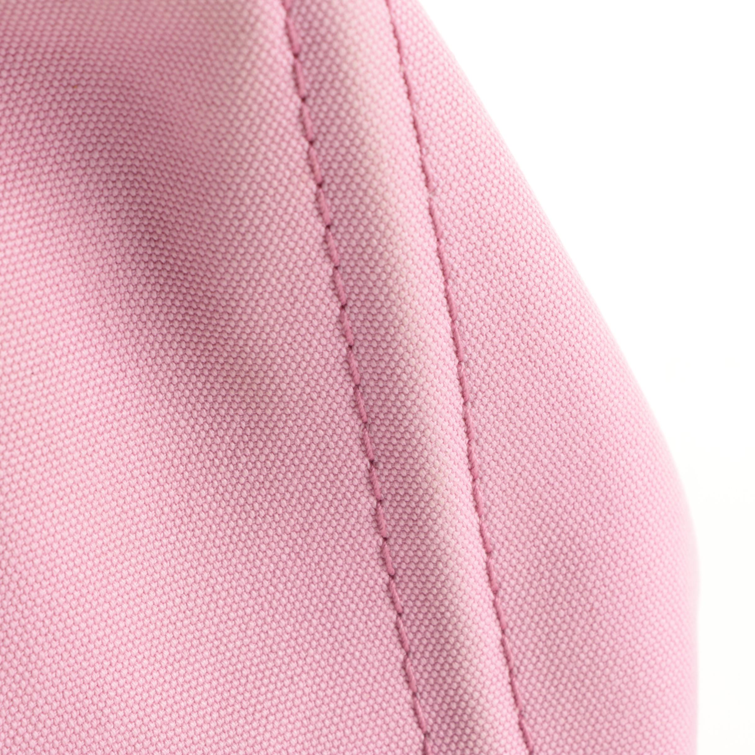 Prada Canapa Logo Large Tote Bag in Pink Canvas