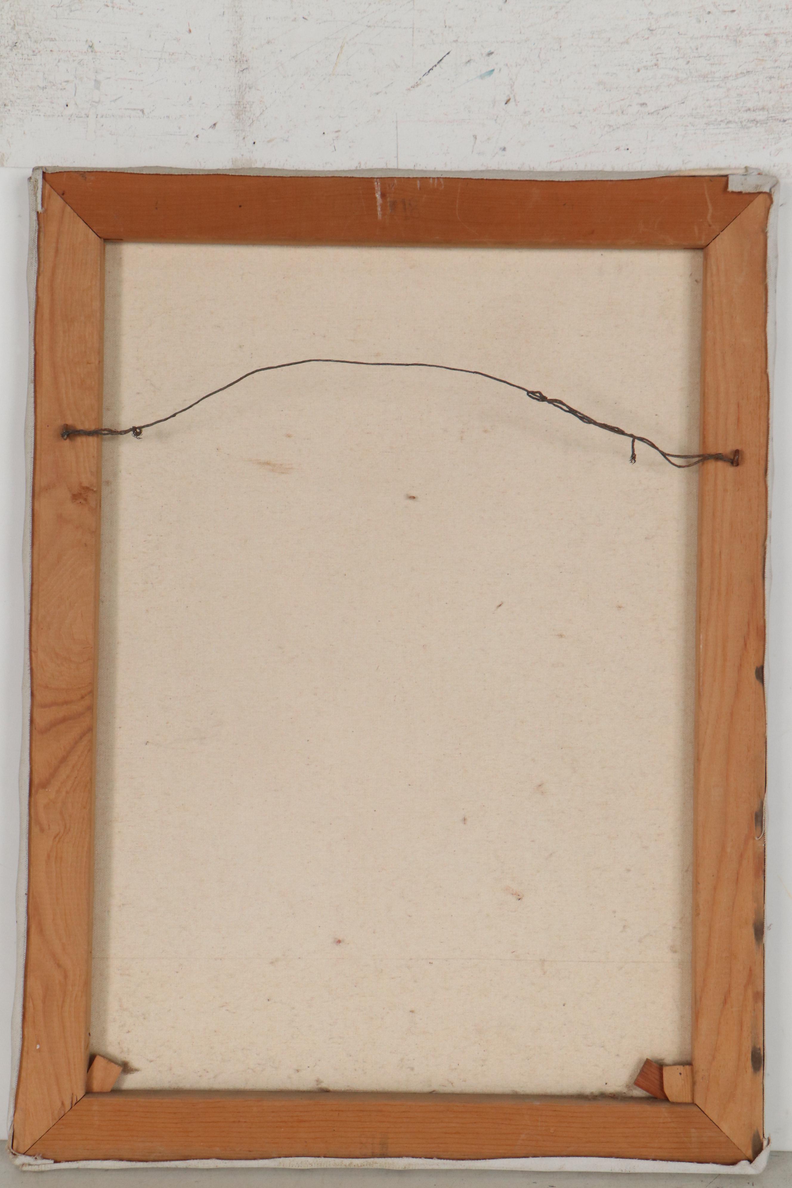 Ann Magruder Oil Portrait of Venerable Man in Suit