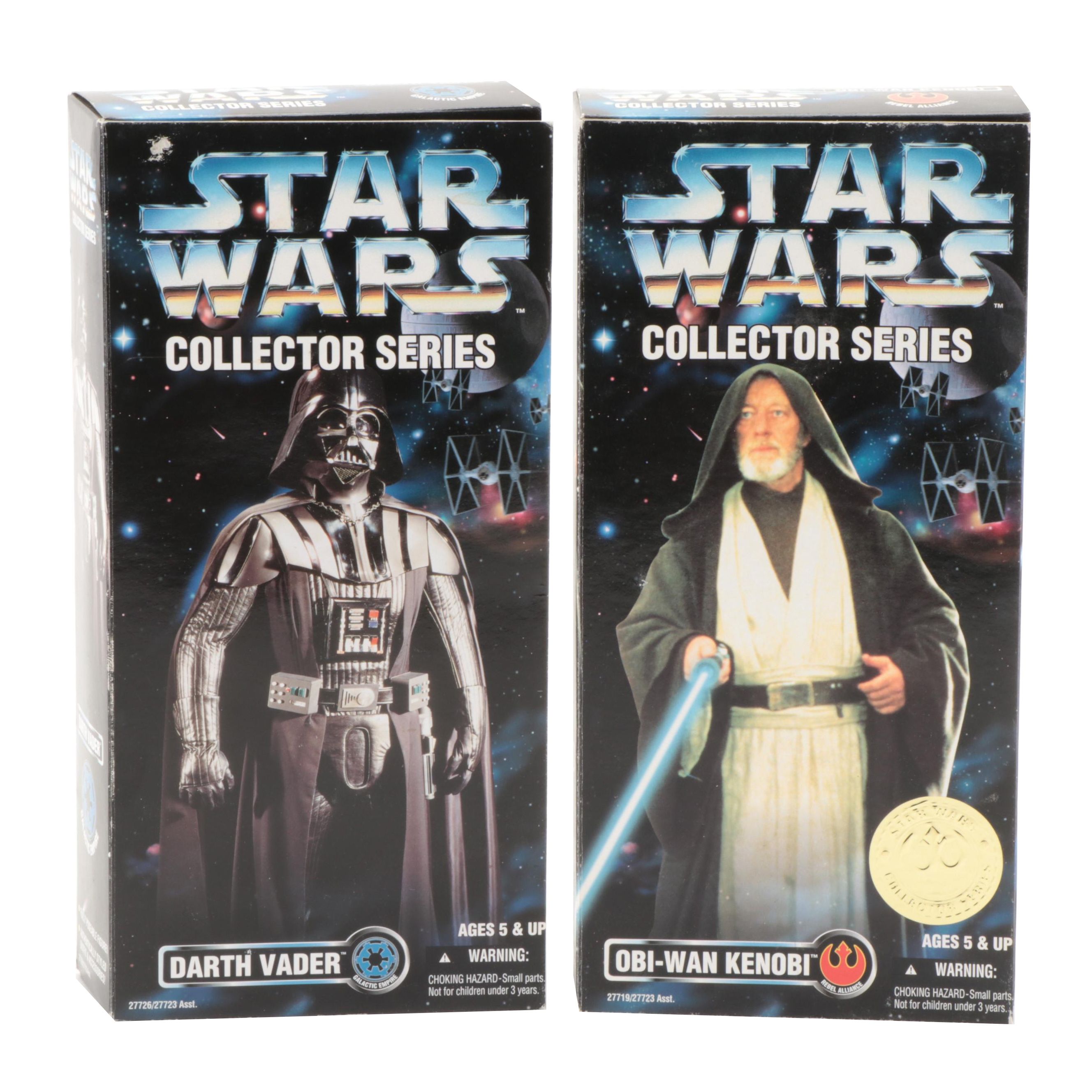 Kenner Star Wars Collector Series Darth Vader and Obi-Wan Kenobi Action Figures
