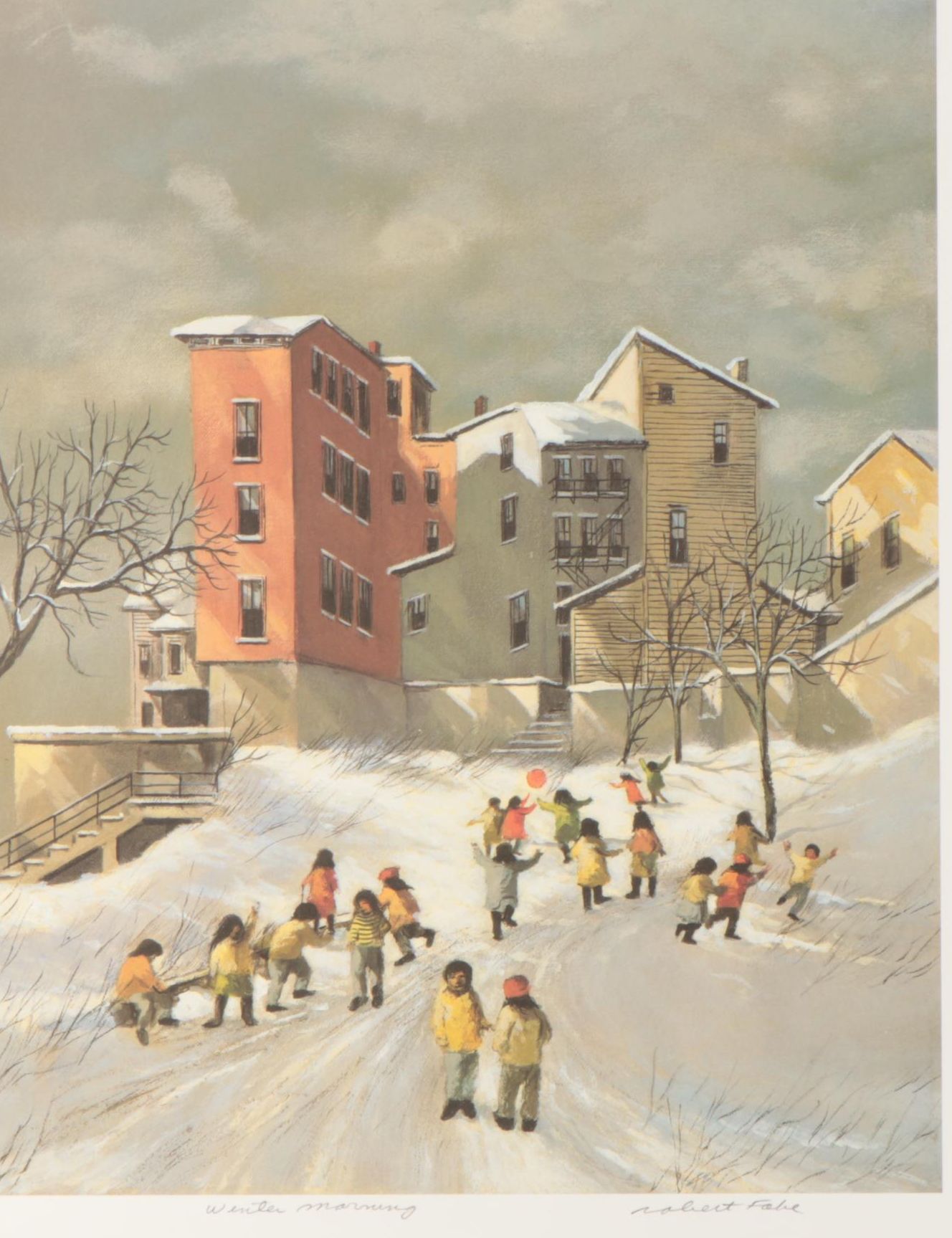 Robert Fabe Offset Lithographs Including "December Day," 1975