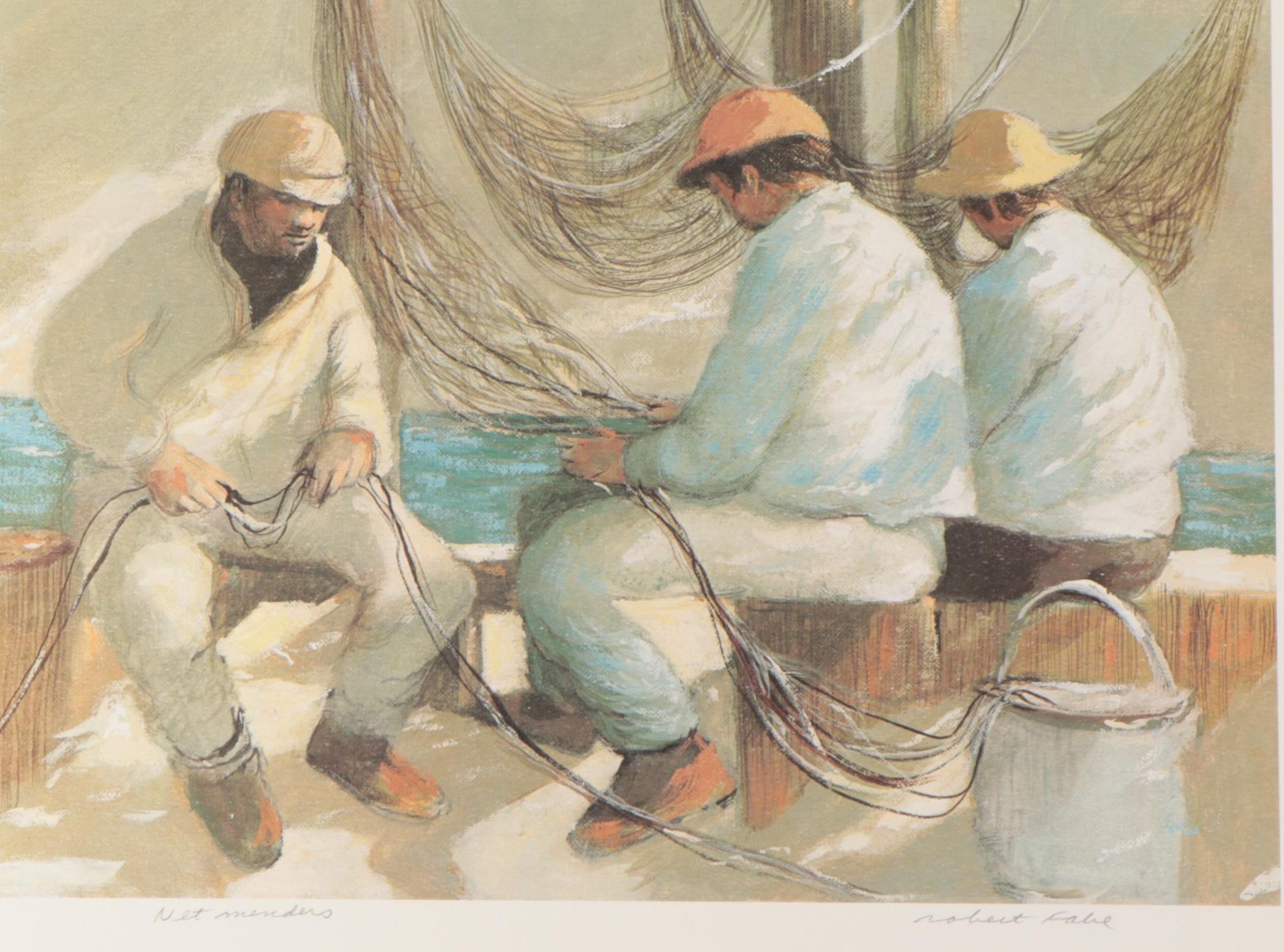 Robert Fabe Offset Lithographs Including "December Day," 1975