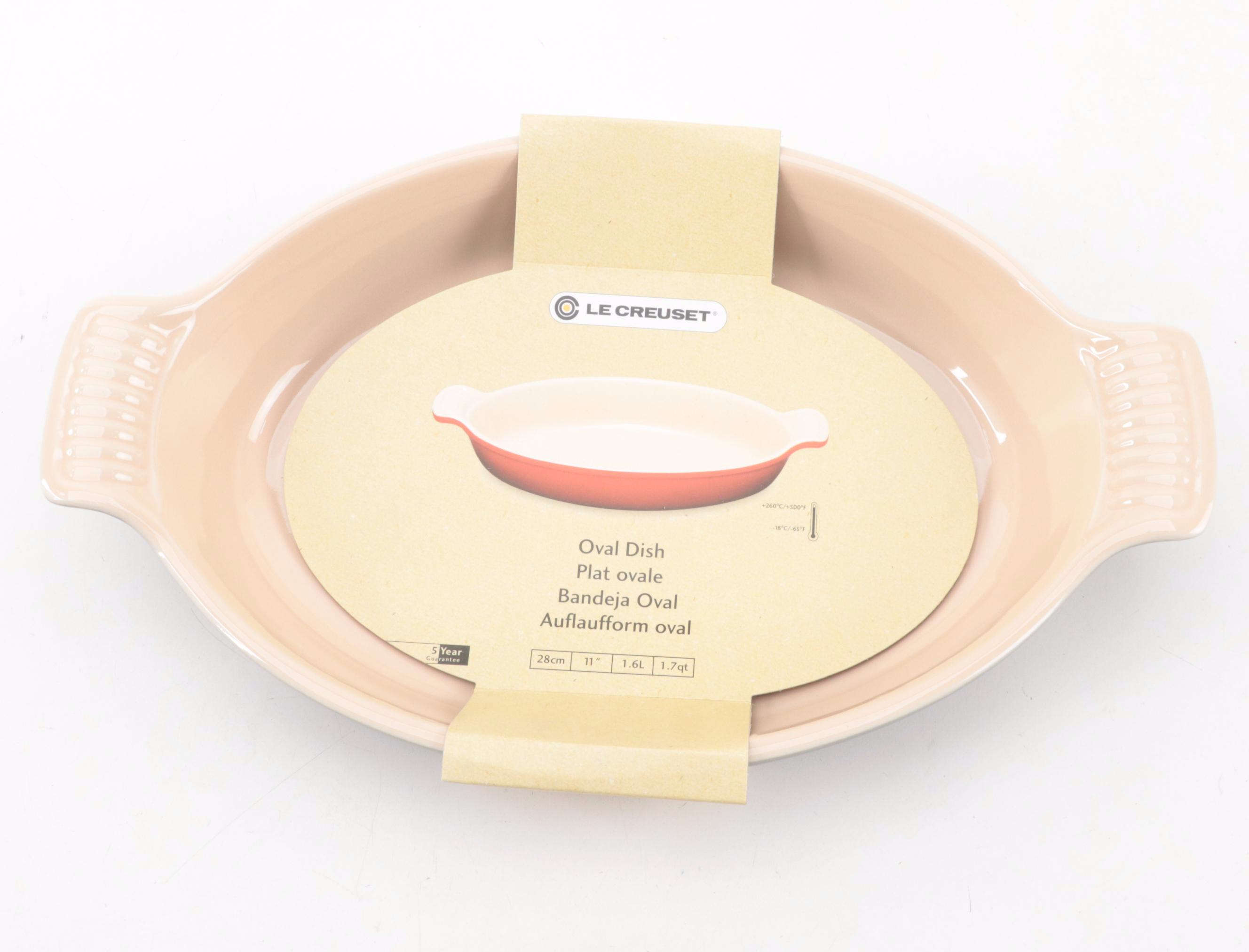 Le Creuset Ocean Enameled Cast Iron Omelet Pan and Stoneware Bakeware