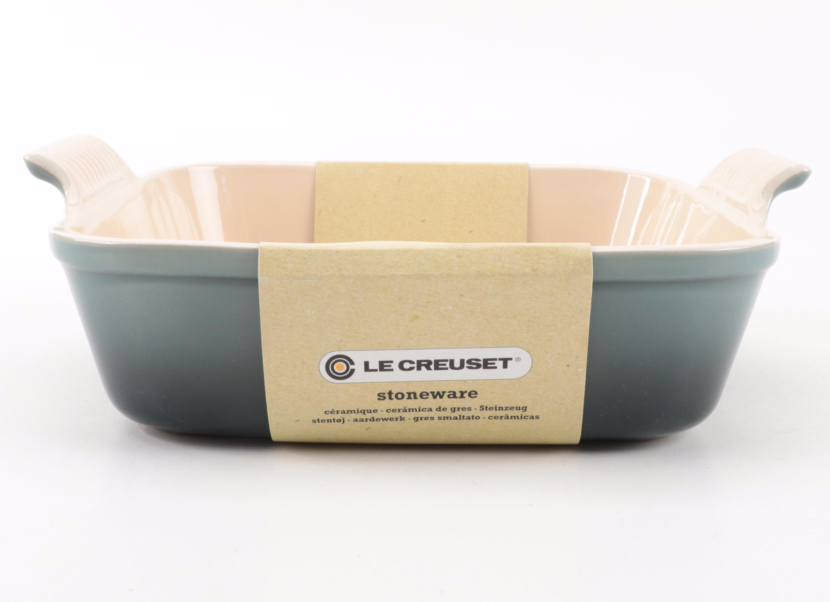 Le Creuset Ocean Enameled Cast Iron Omelet Pan and Stoneware Bakeware