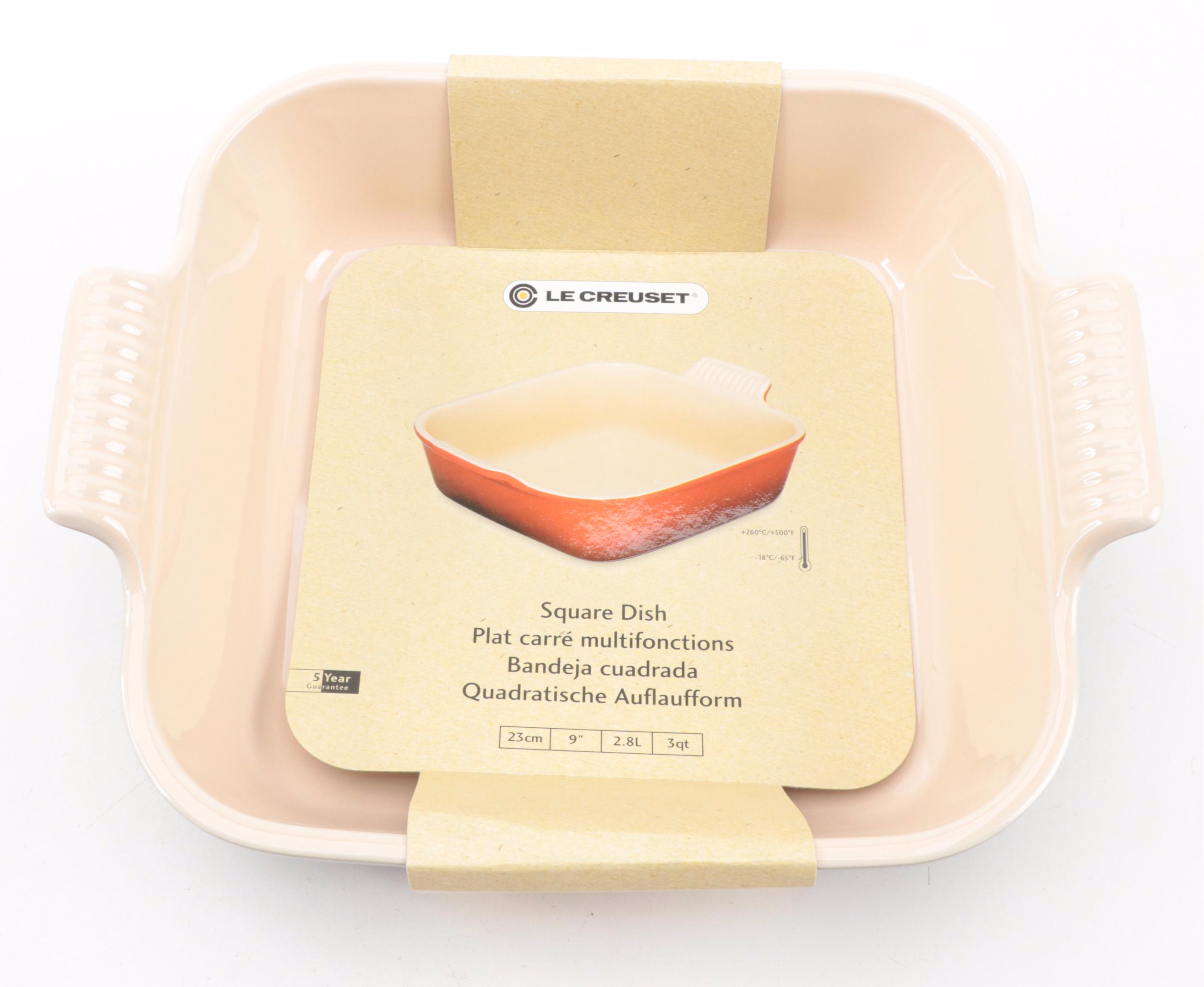 Le Creuset Ocean Enameled Cast Iron Omelet Pan and Stoneware Bakeware