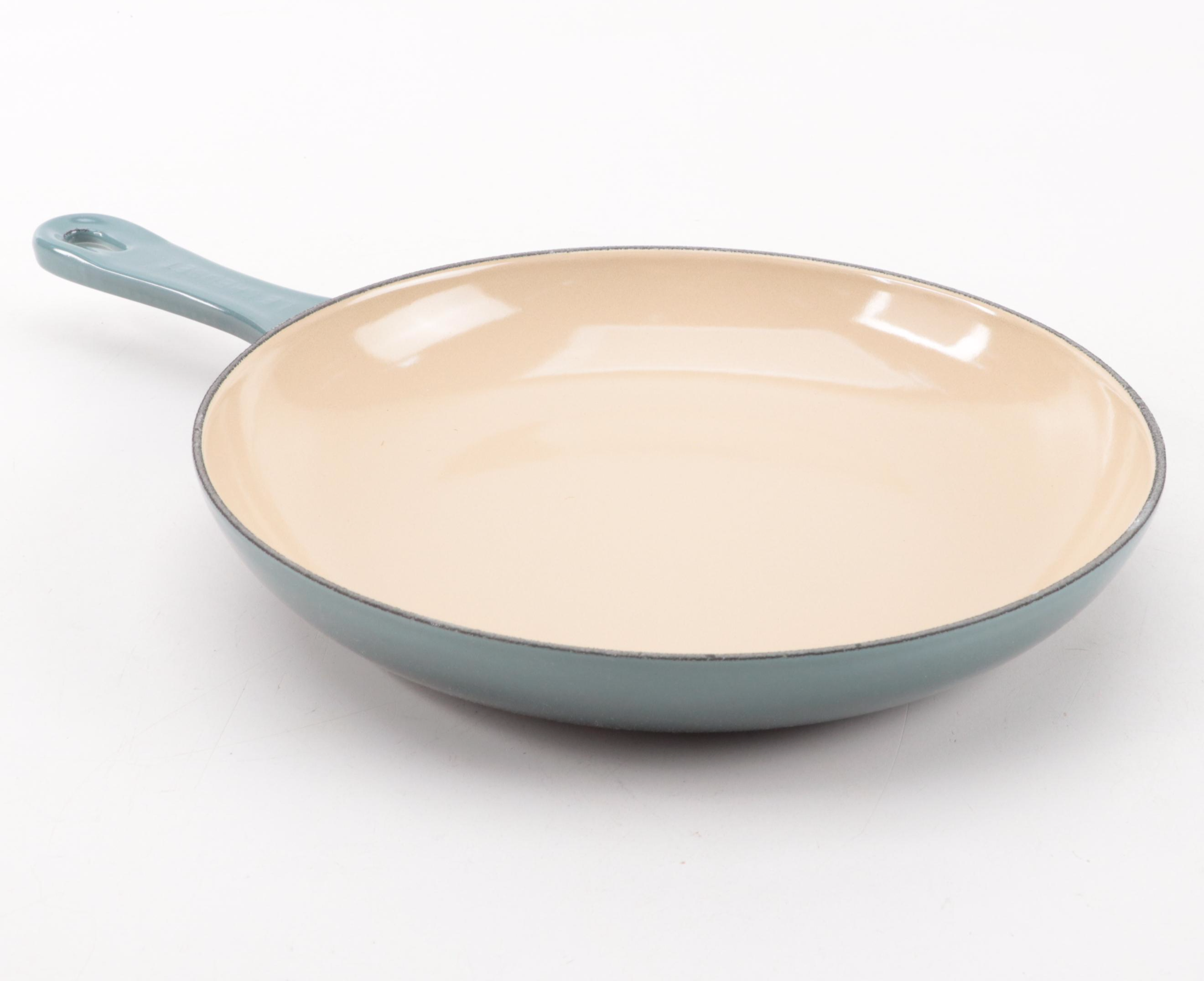 Le Creuset Ocean Enameled Cast Iron Omelet Pan and Stoneware Bakeware