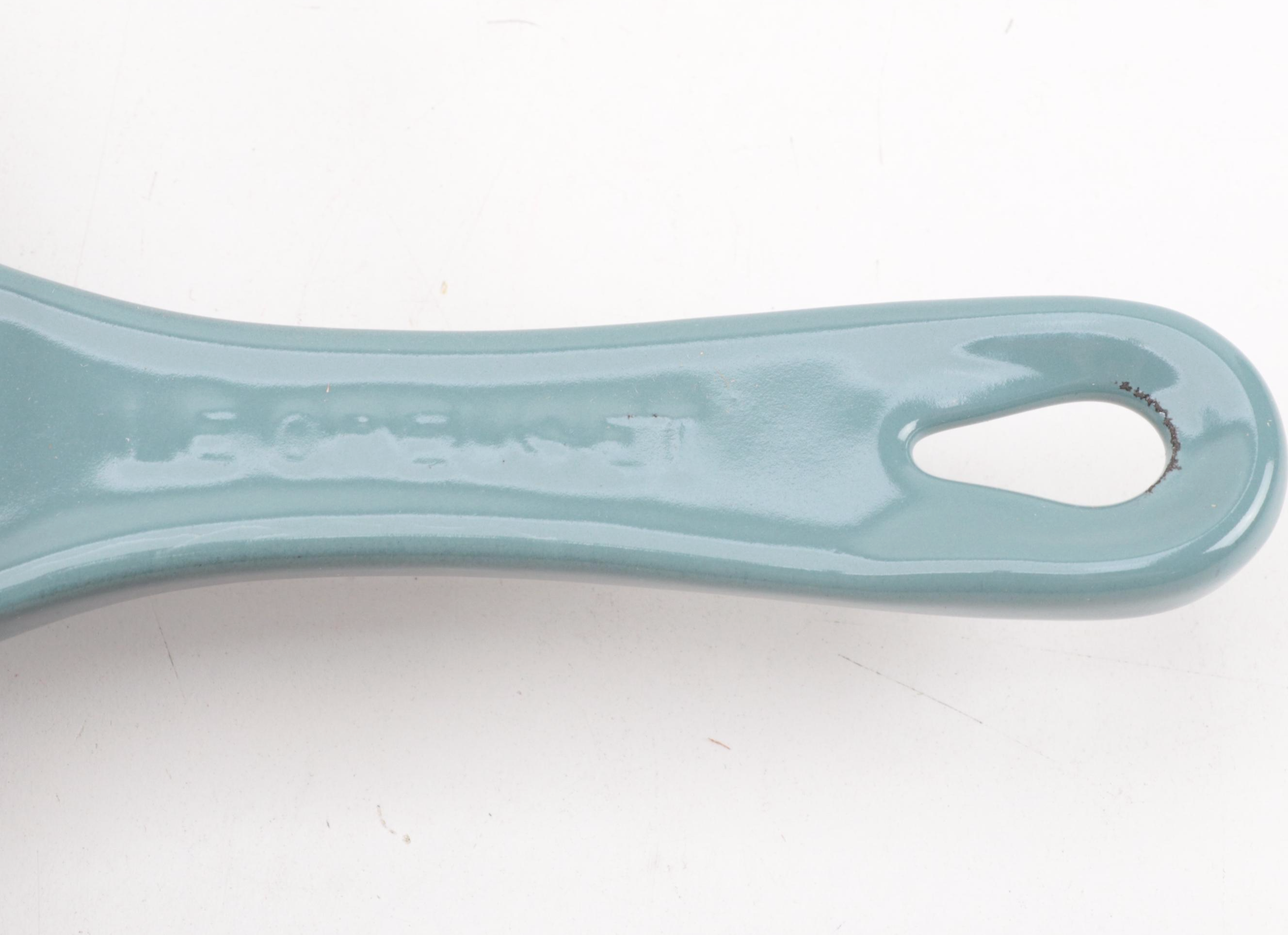 Le Creuset Ocean Enameled Cast Iron Omelet Pan and Stoneware Bakeware