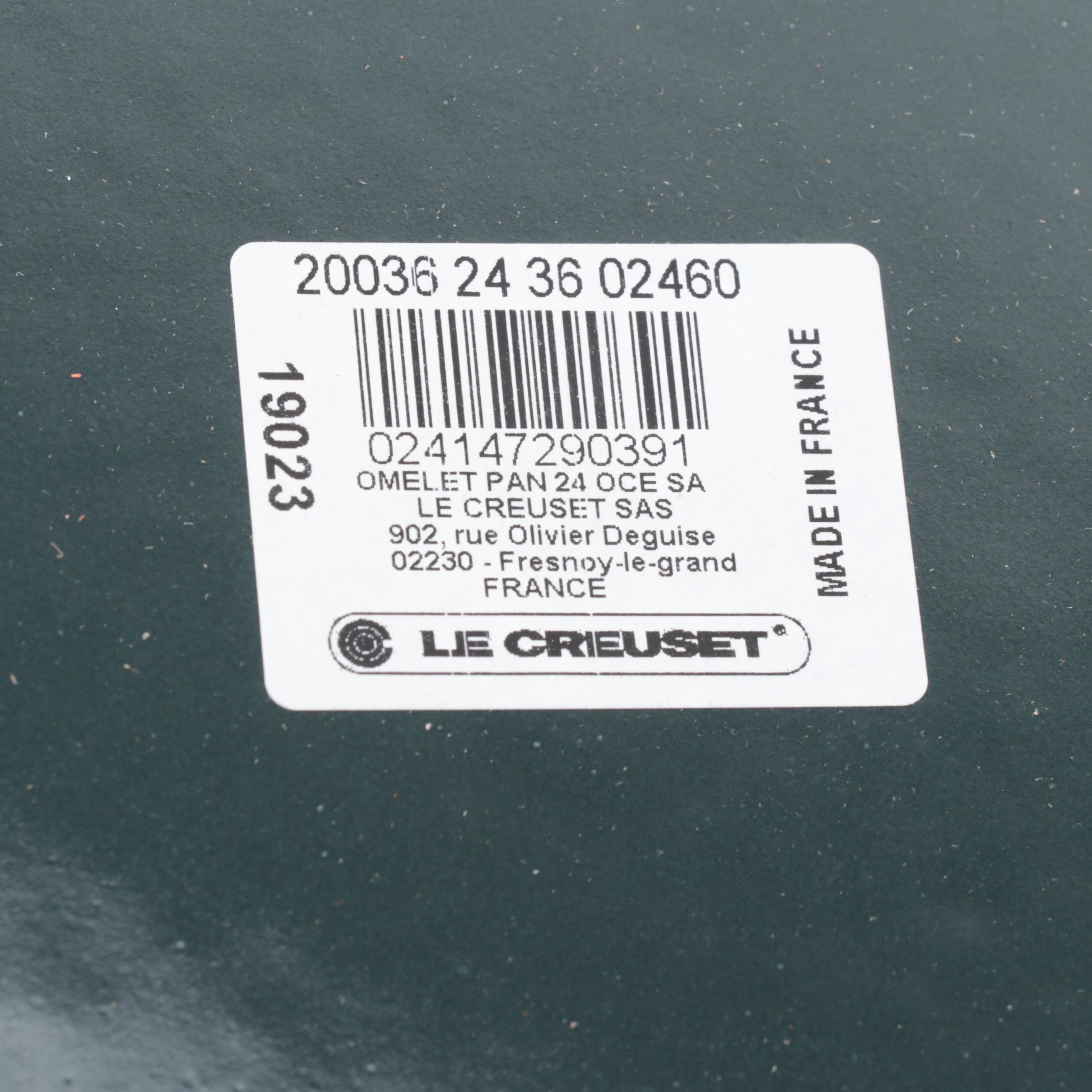 Le Creuset Ocean Enameled Cast Iron Omelet Pan and Stoneware Bakeware