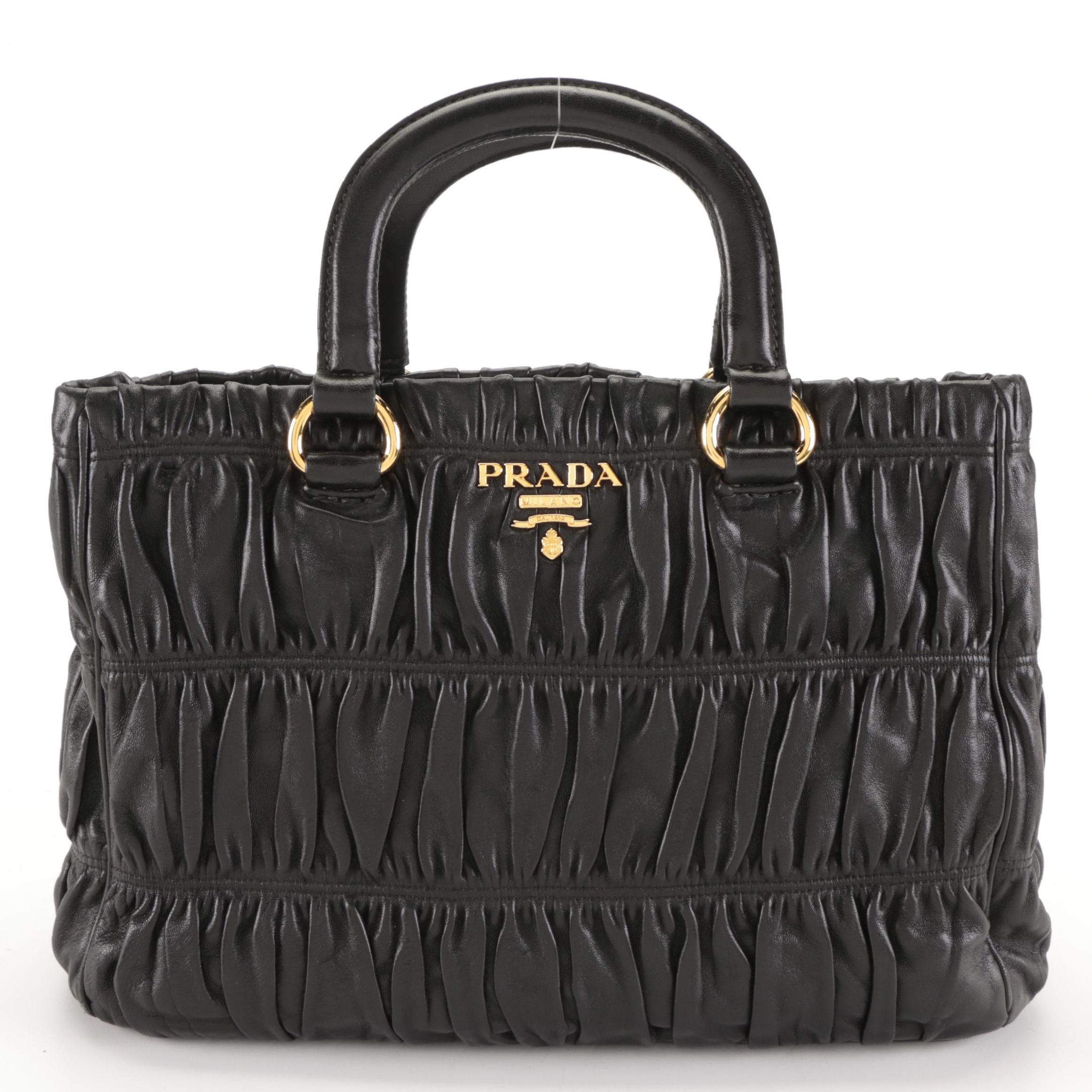 Prada Black Nappa Gaufré Handbag