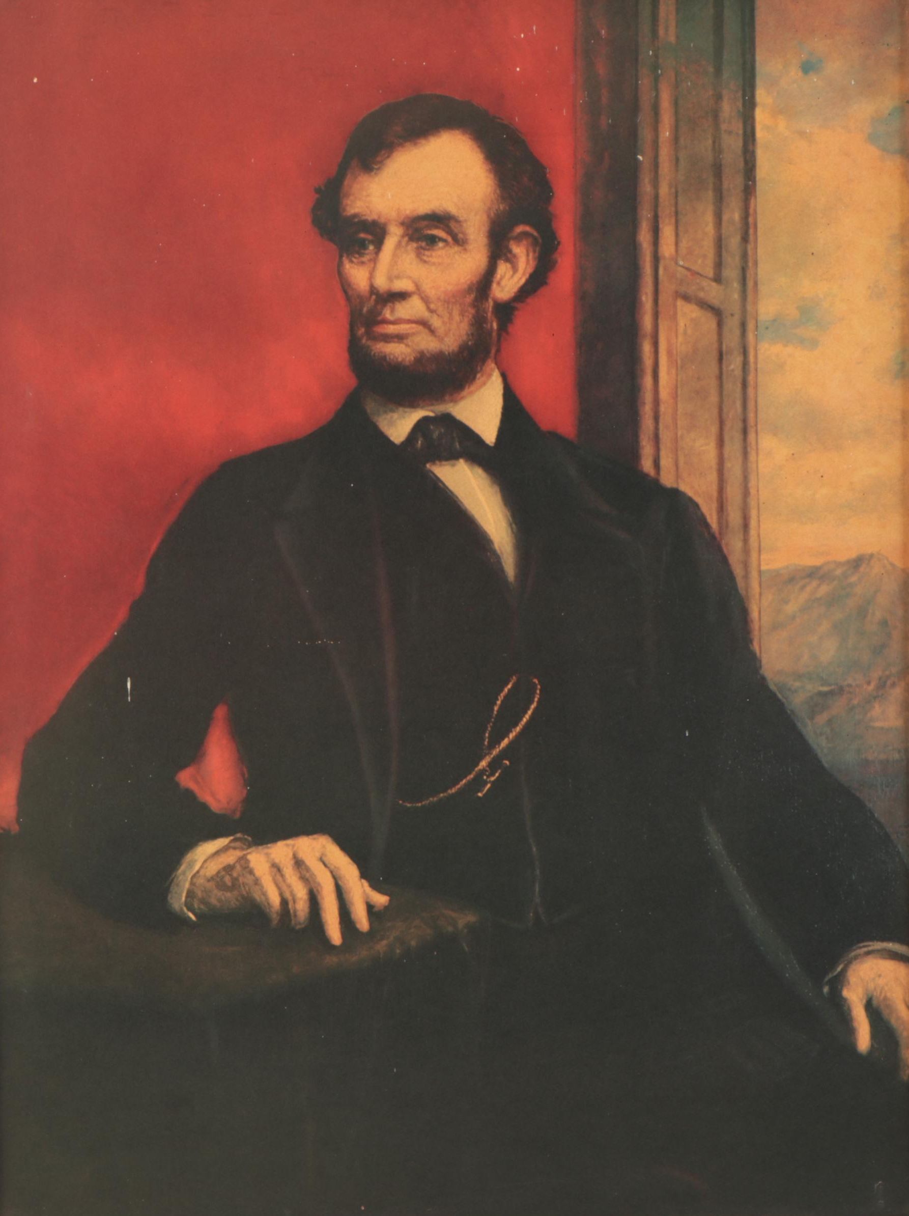 Offset Lithograph After Daniel Huntington "Abraham Lincoln"