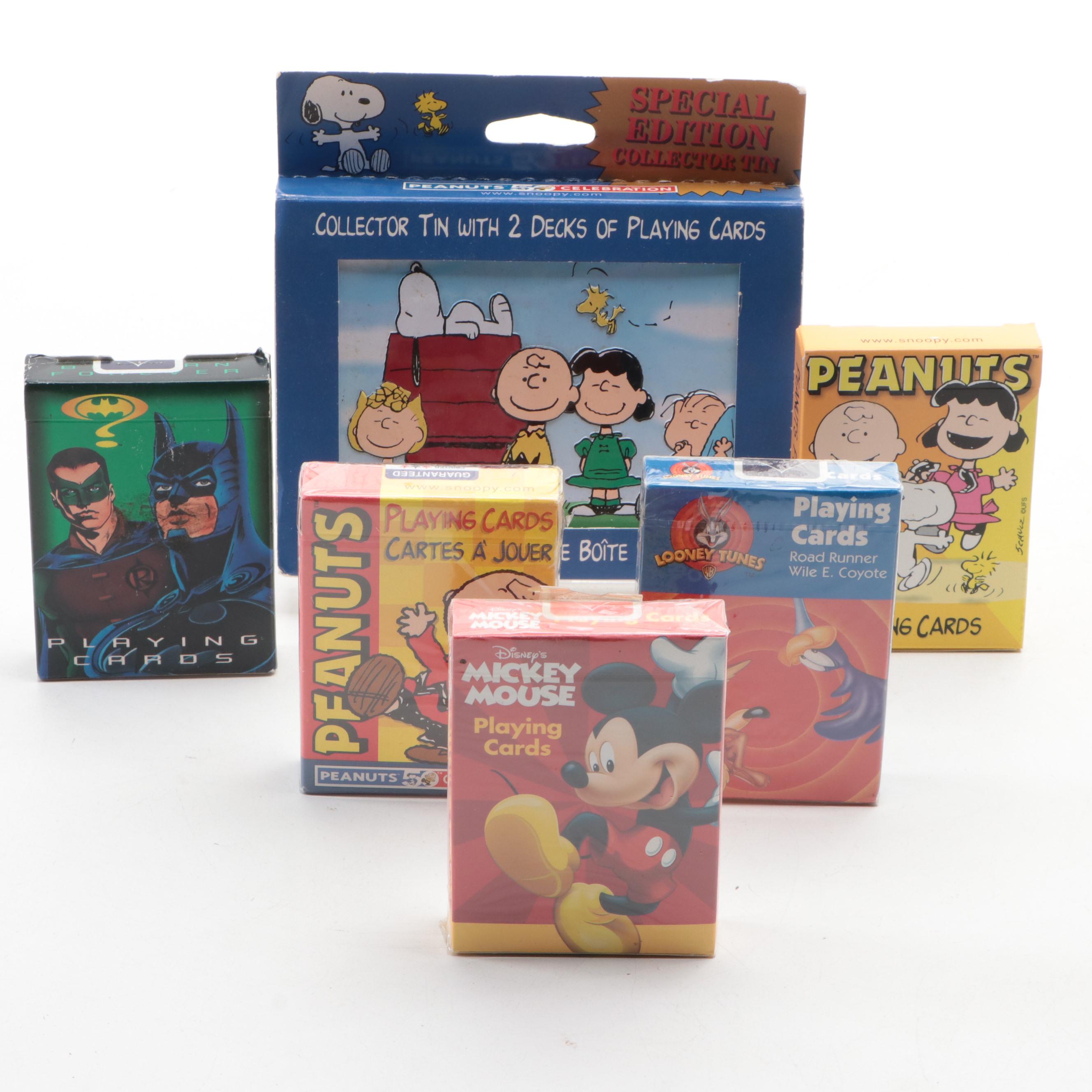 U.S. Playing Card Co., Peanuts, Disney, Batman Forever, More Playing Cards