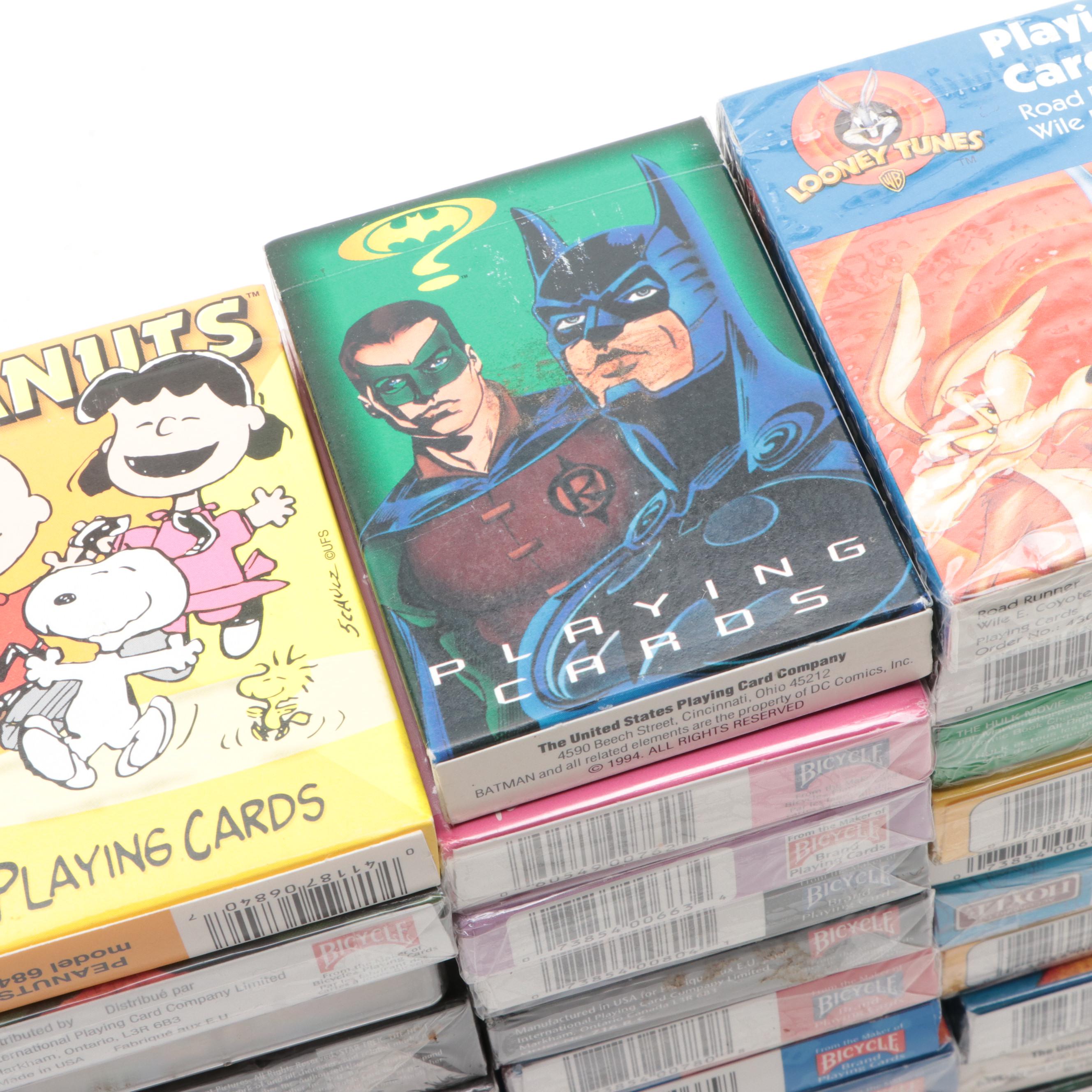 U.S. Playing Card Co., Peanuts, Disney, Batman Forever, More Playing Cards