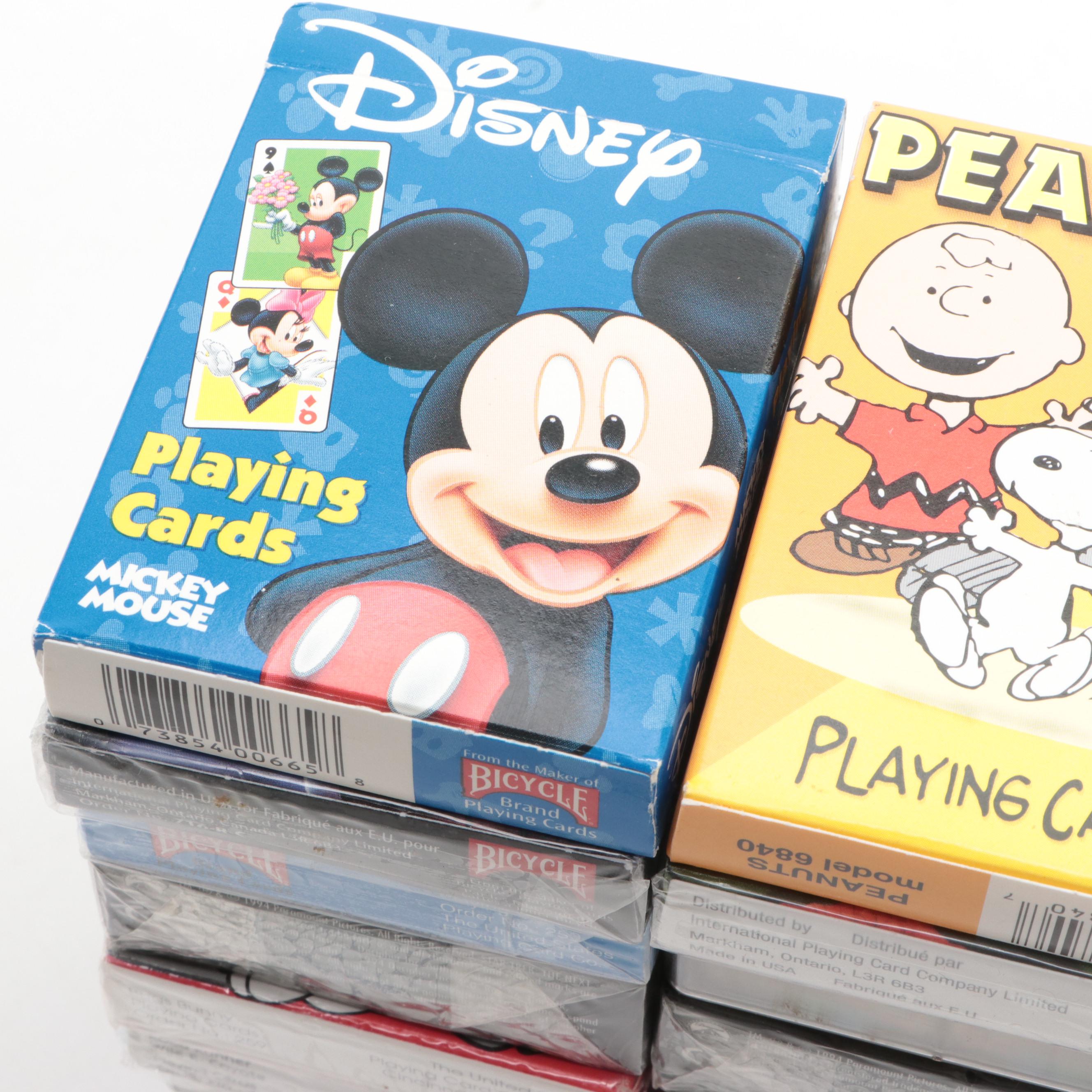 U.S. Playing Card Co., Peanuts, Disney, Batman Forever, More Playing Cards
