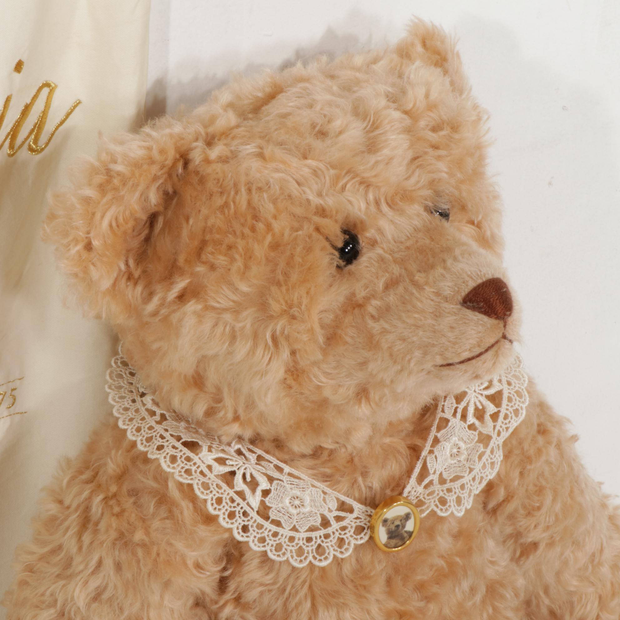 The Toy Shoppe Steiff Maximilian and Appolonia Large Stuffed Bears with Bags