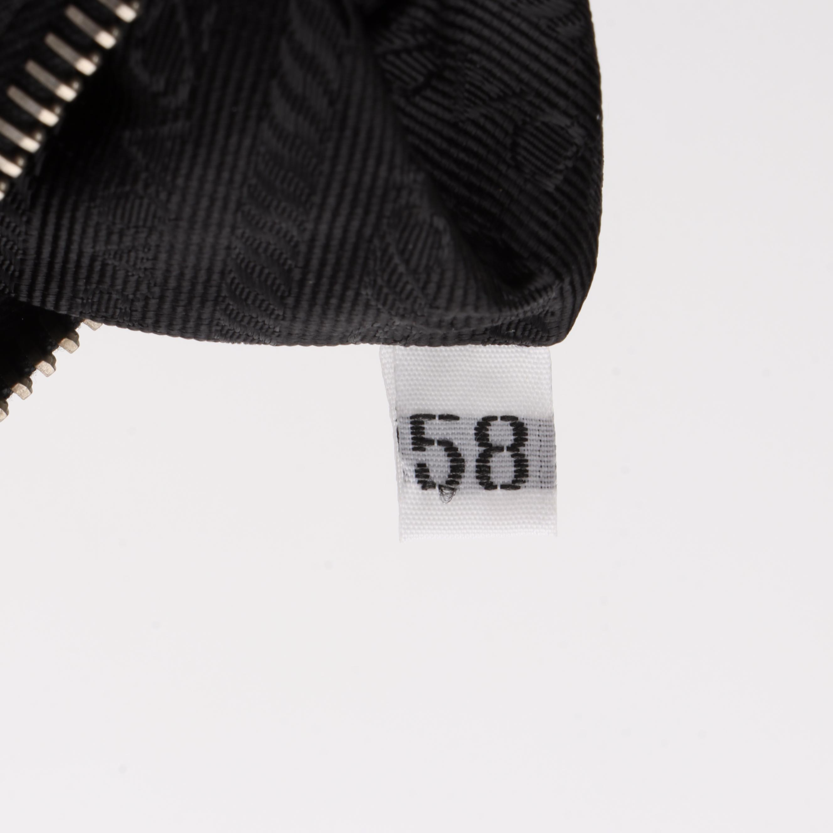 Prada Crossbody Bag in Black Nylon and Patent Leather Trim