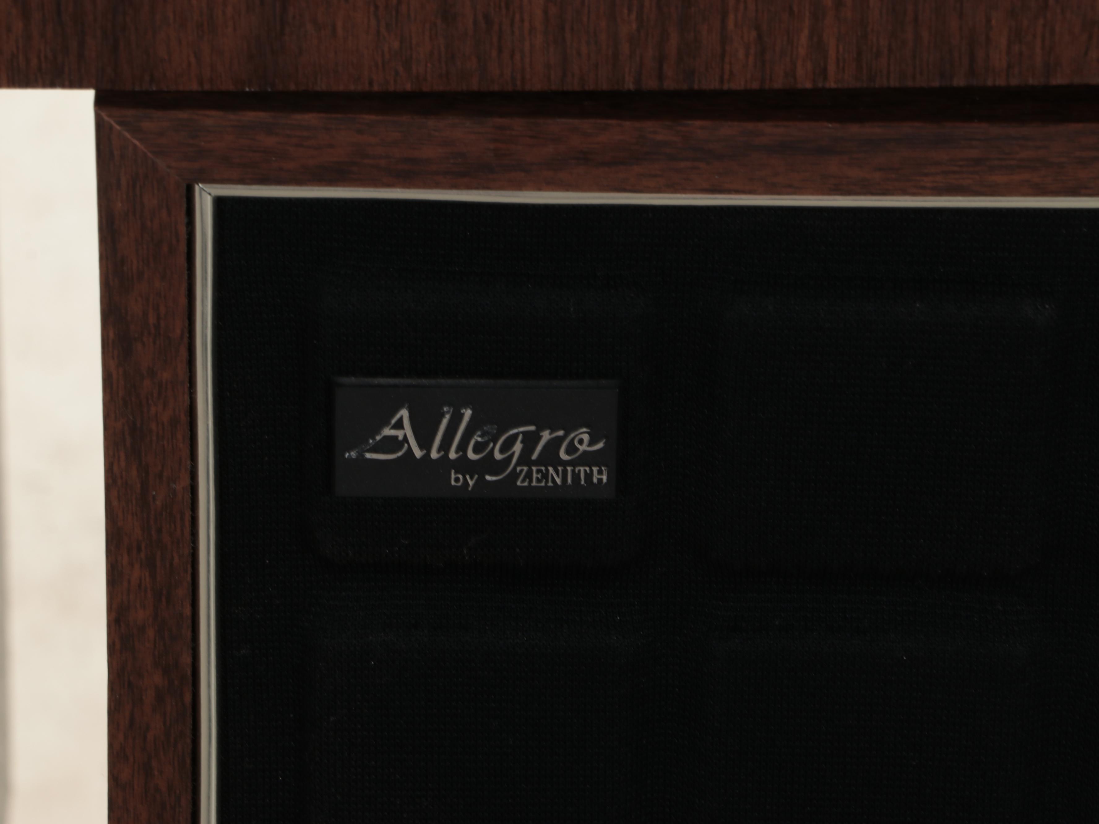 Zenith Turntable and Tape Deck With Allegro by Zenith Floor Speakers