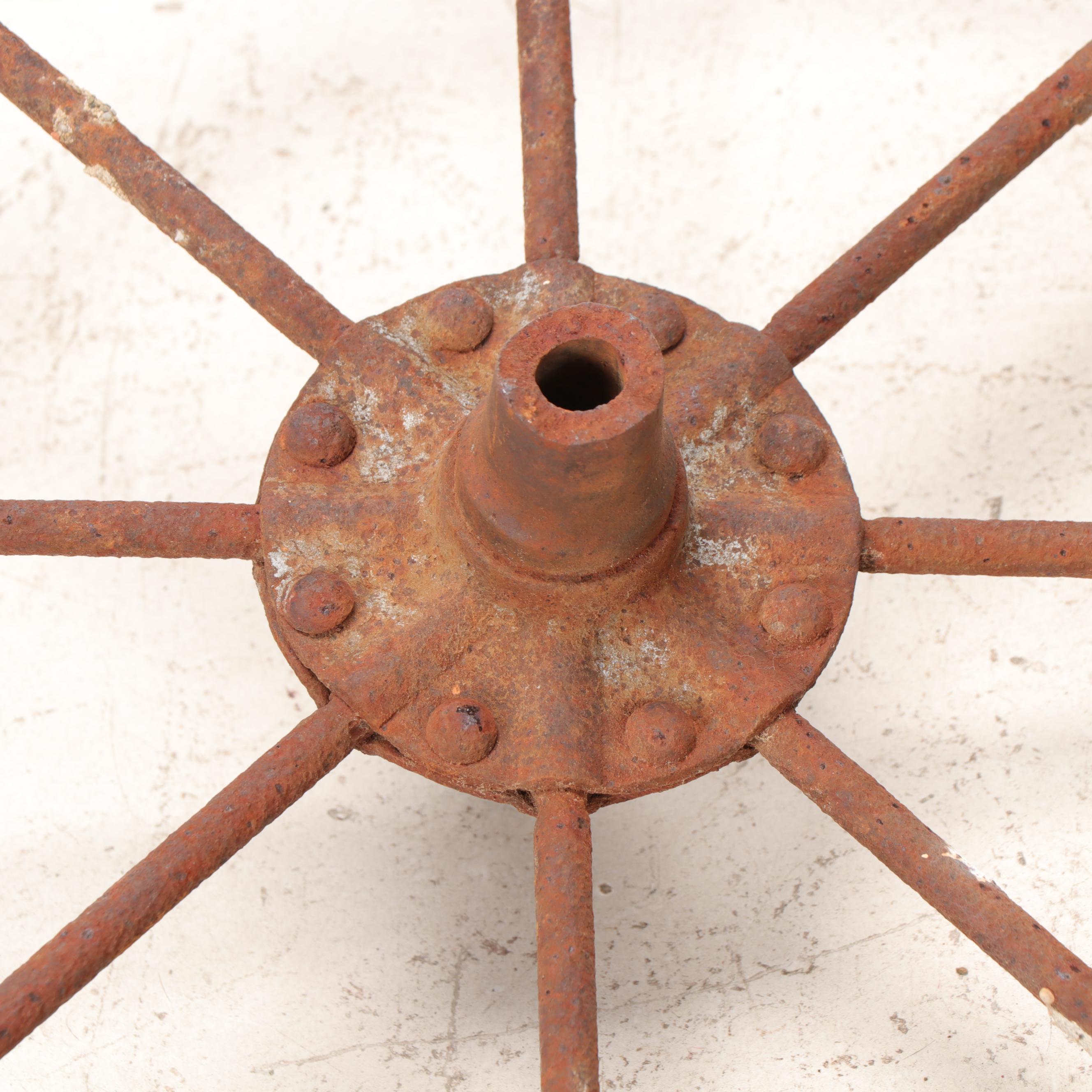 Cast Iron Wagon Wheel Rims, 19th Century