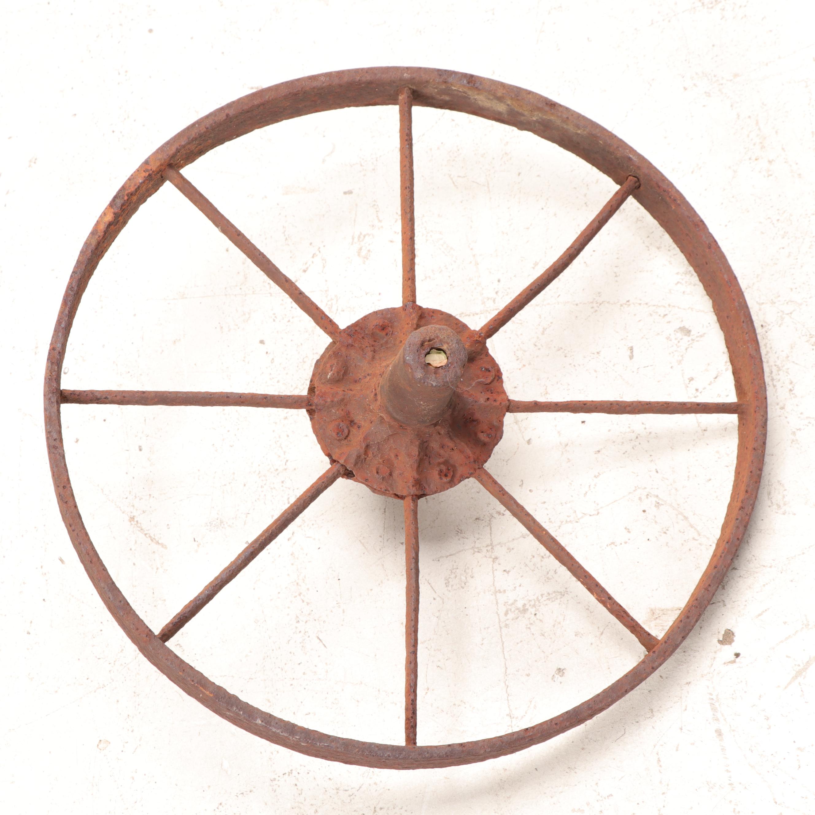 Cast Iron Wagon Wheel Rims, 19th Century