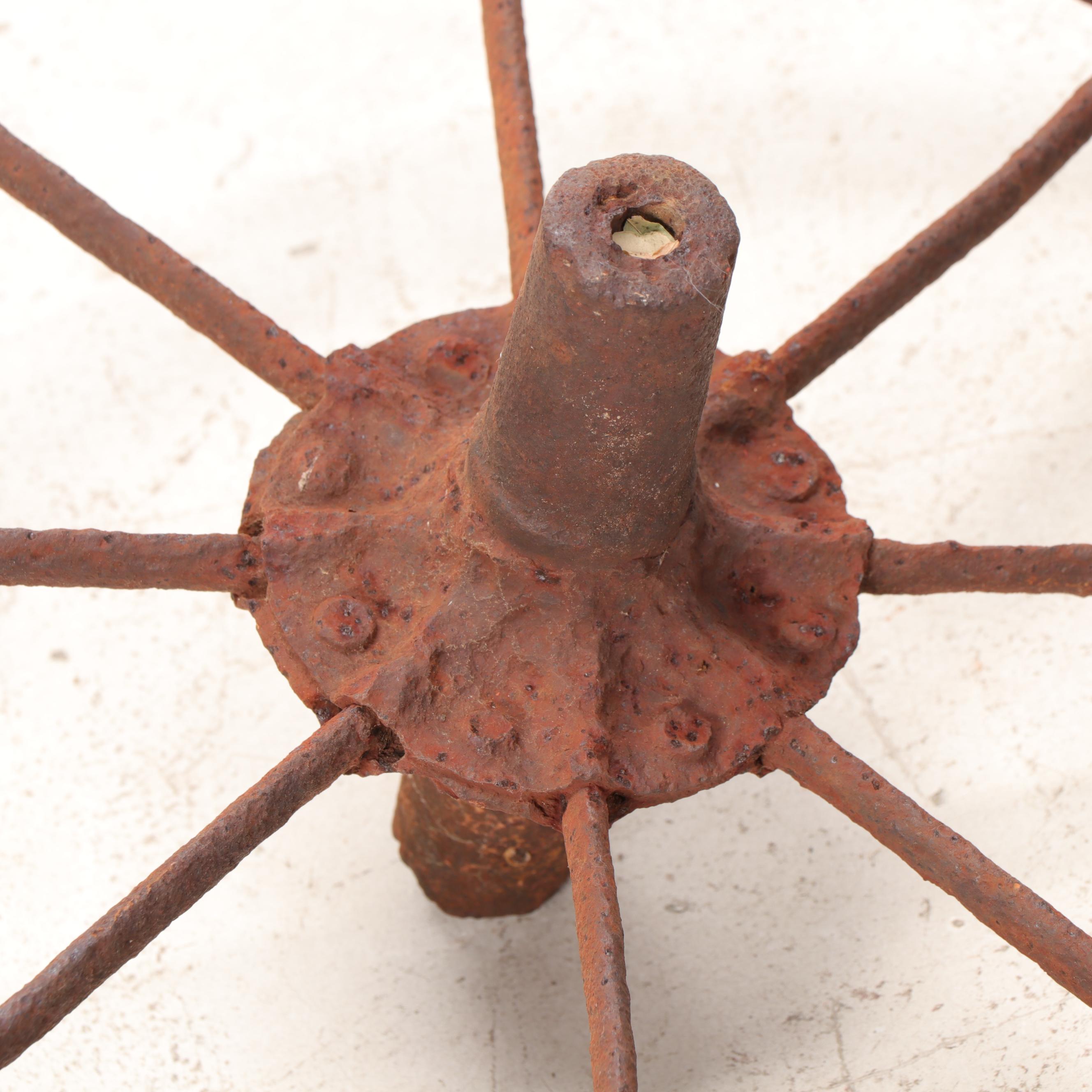Cast Iron Wagon Wheel Rims, 19th Century