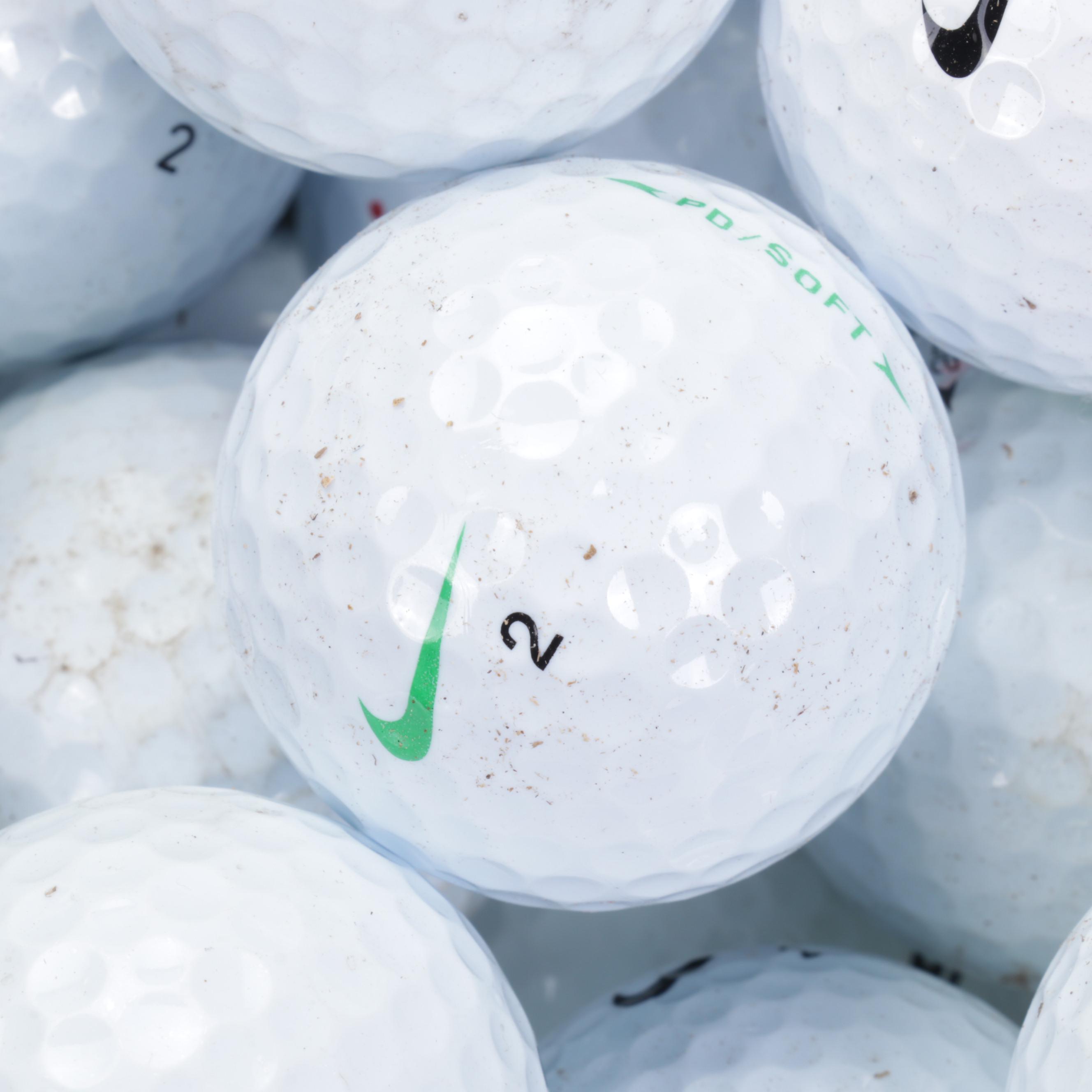 One Hundred Golf Balls Including Nike and More