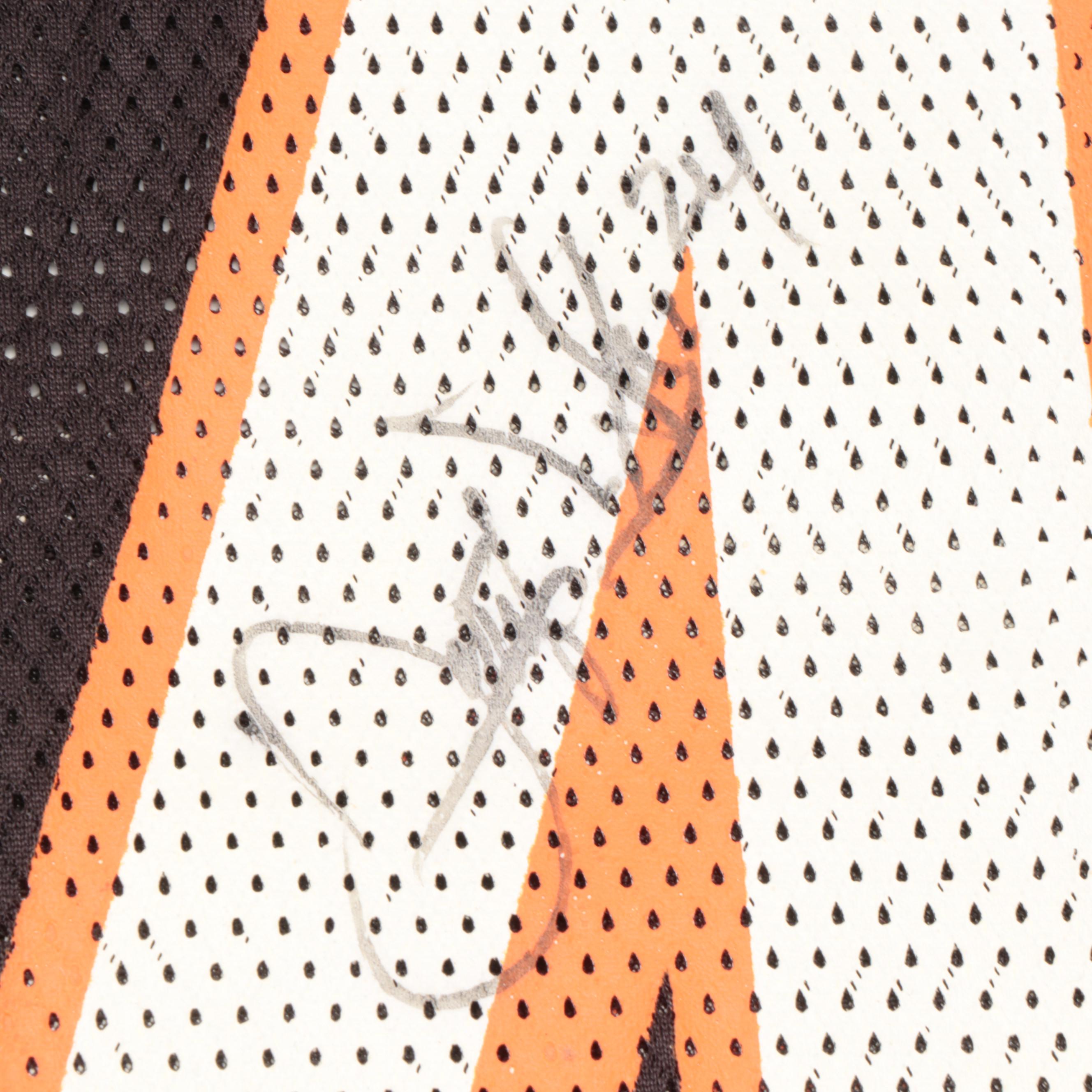 Doug Pelfrey Game Issued Signed Jersey, Deltha O'Neal Signed On Field Jersey