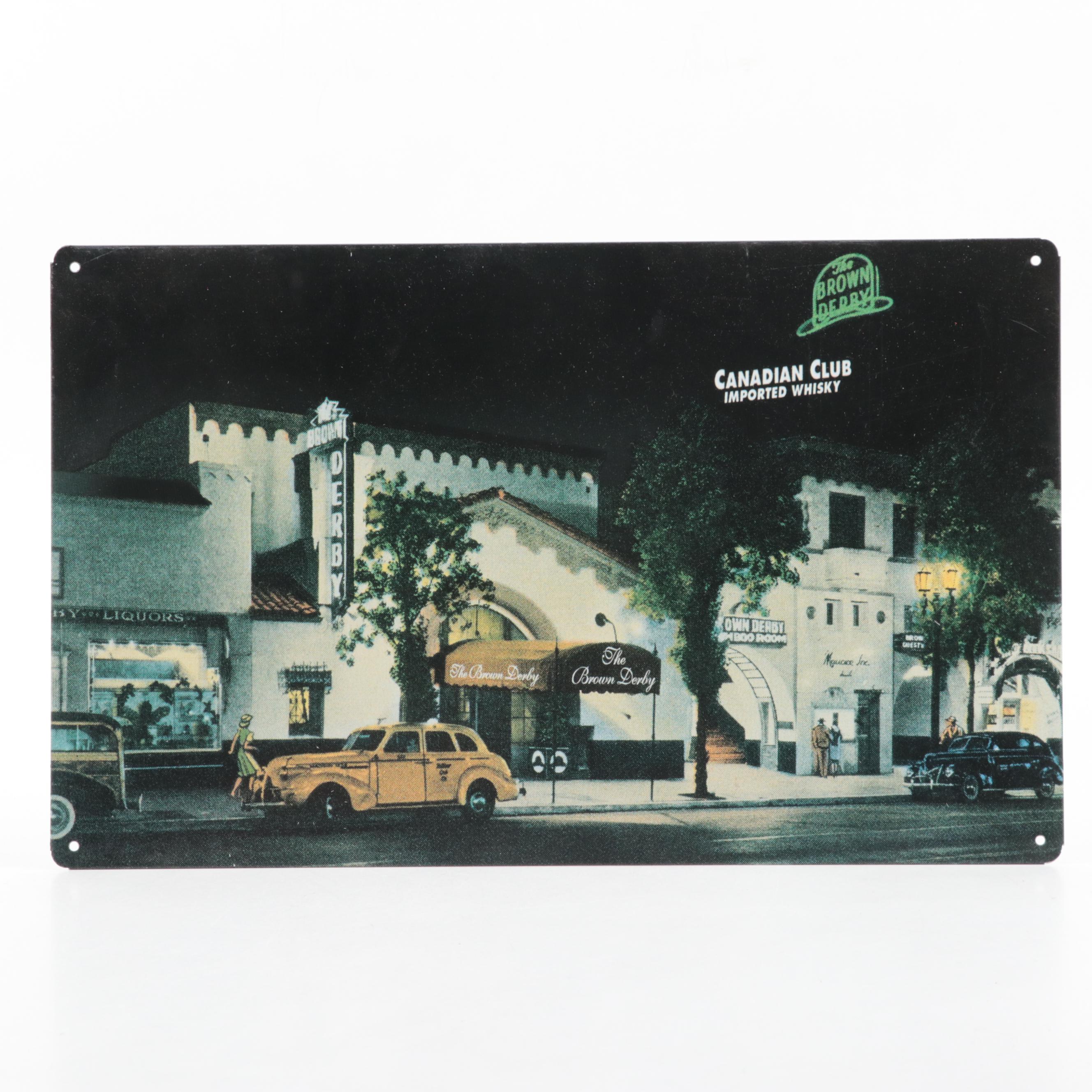 Railway Express Agency, Coca-Cola and Brown Derby Metal Reproduction Signs