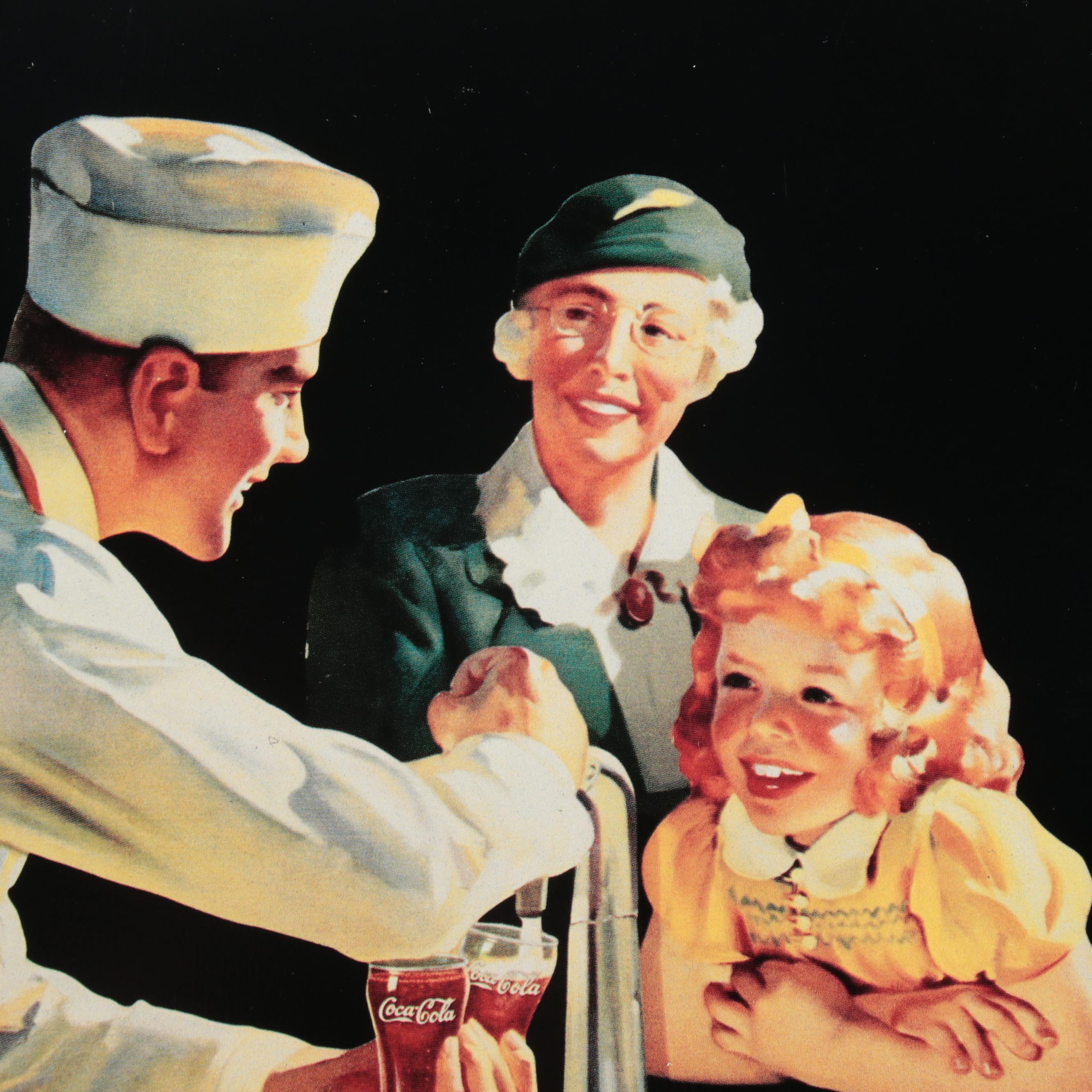 Railway Express Agency, Coca-Cola and Brown Derby Metal Reproduction Signs