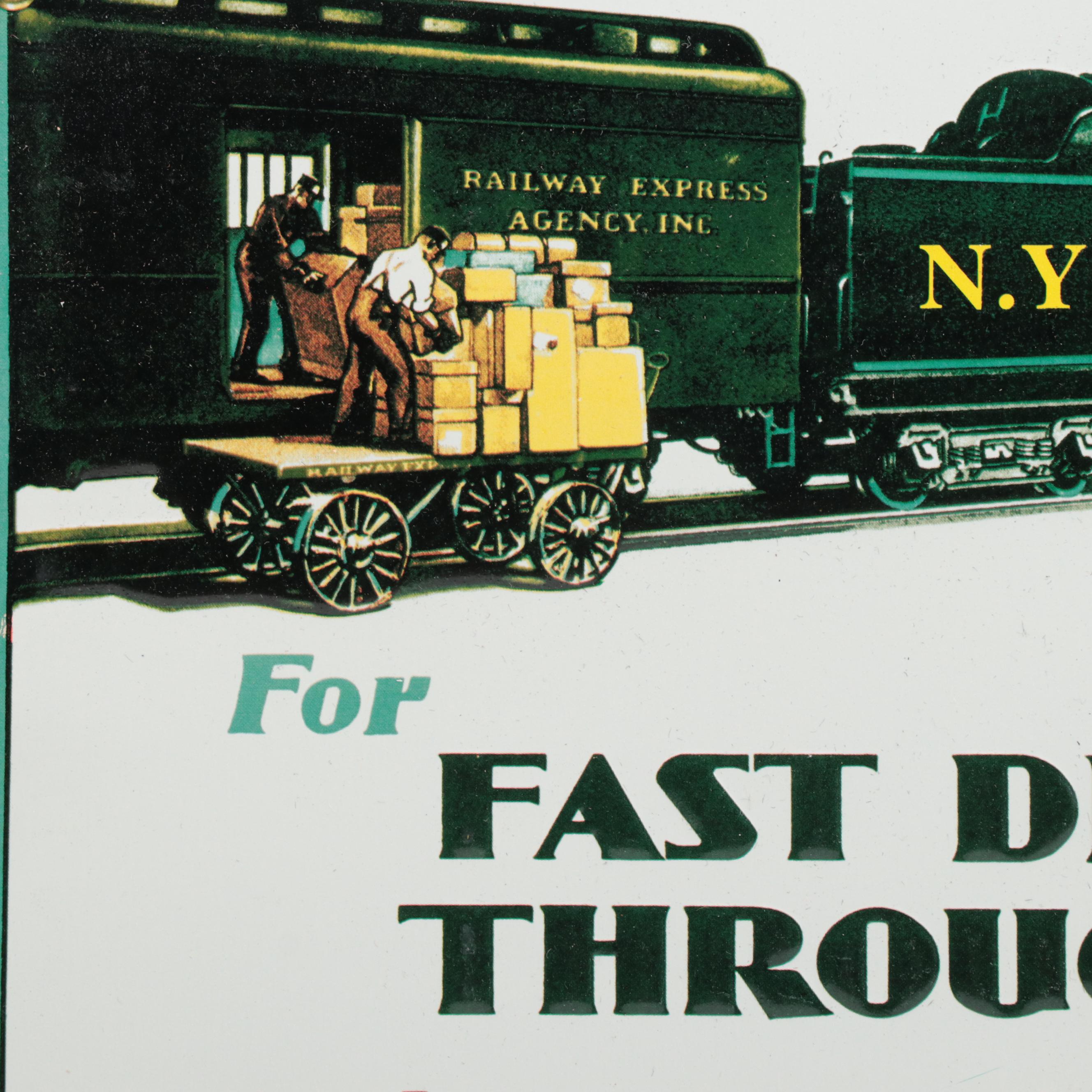 Railway Express Agency, Coca-Cola and Brown Derby Metal Reproduction Signs