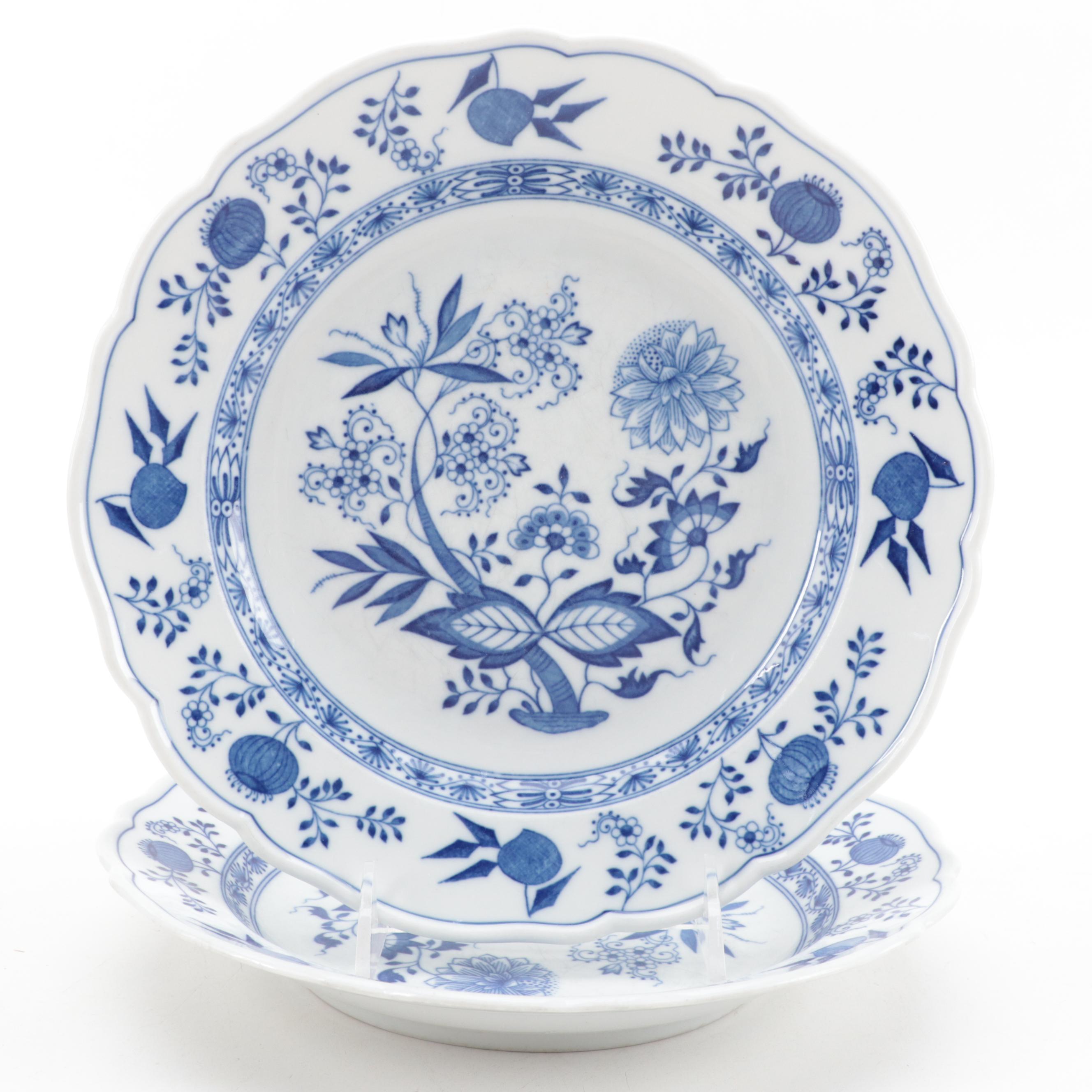 Hutschenreuther Selb "Blue Onion" Porcelain Dinnerware and Serveware