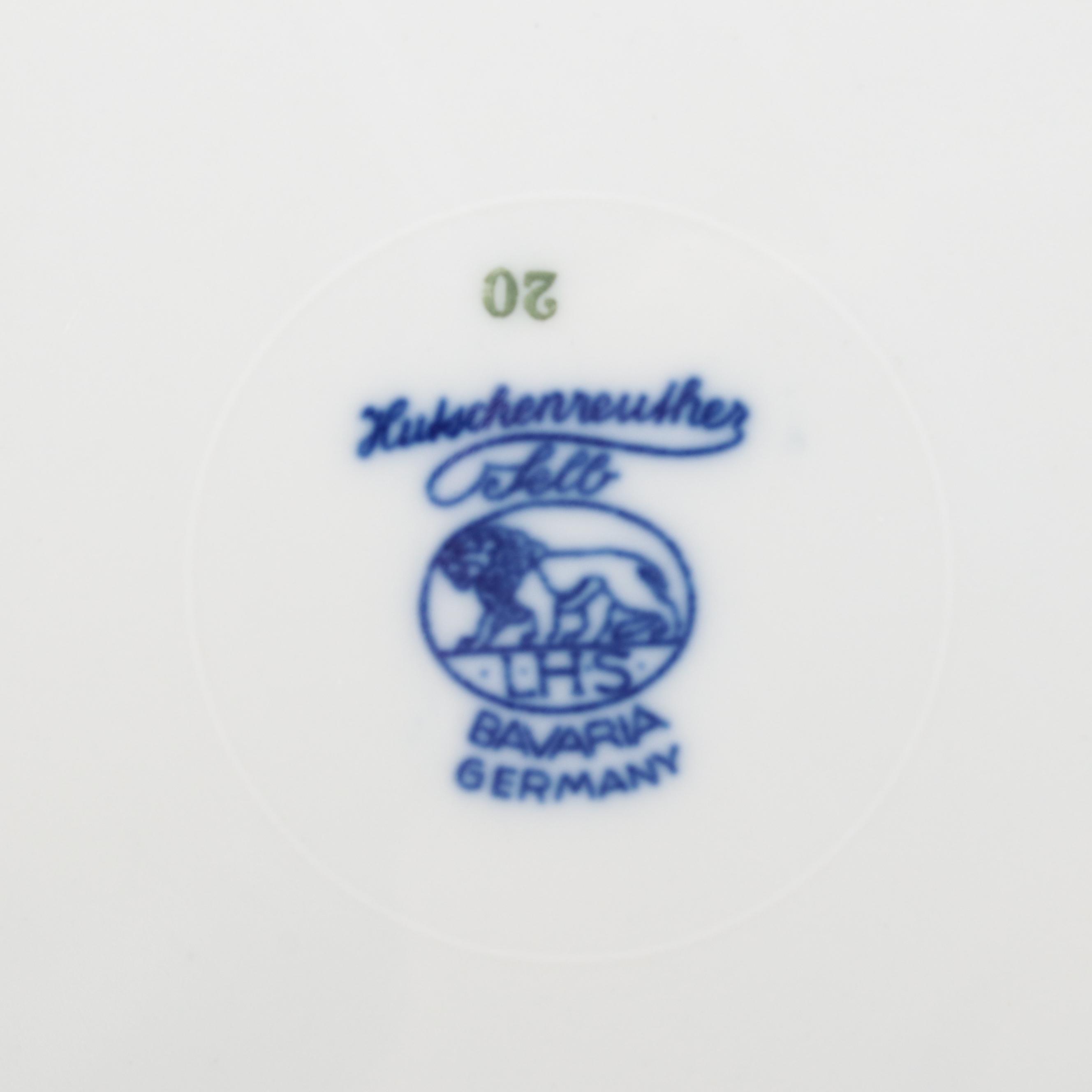 Hutschenreuther Selb "Blue Onion" Porcelain Dinnerware and Serveware