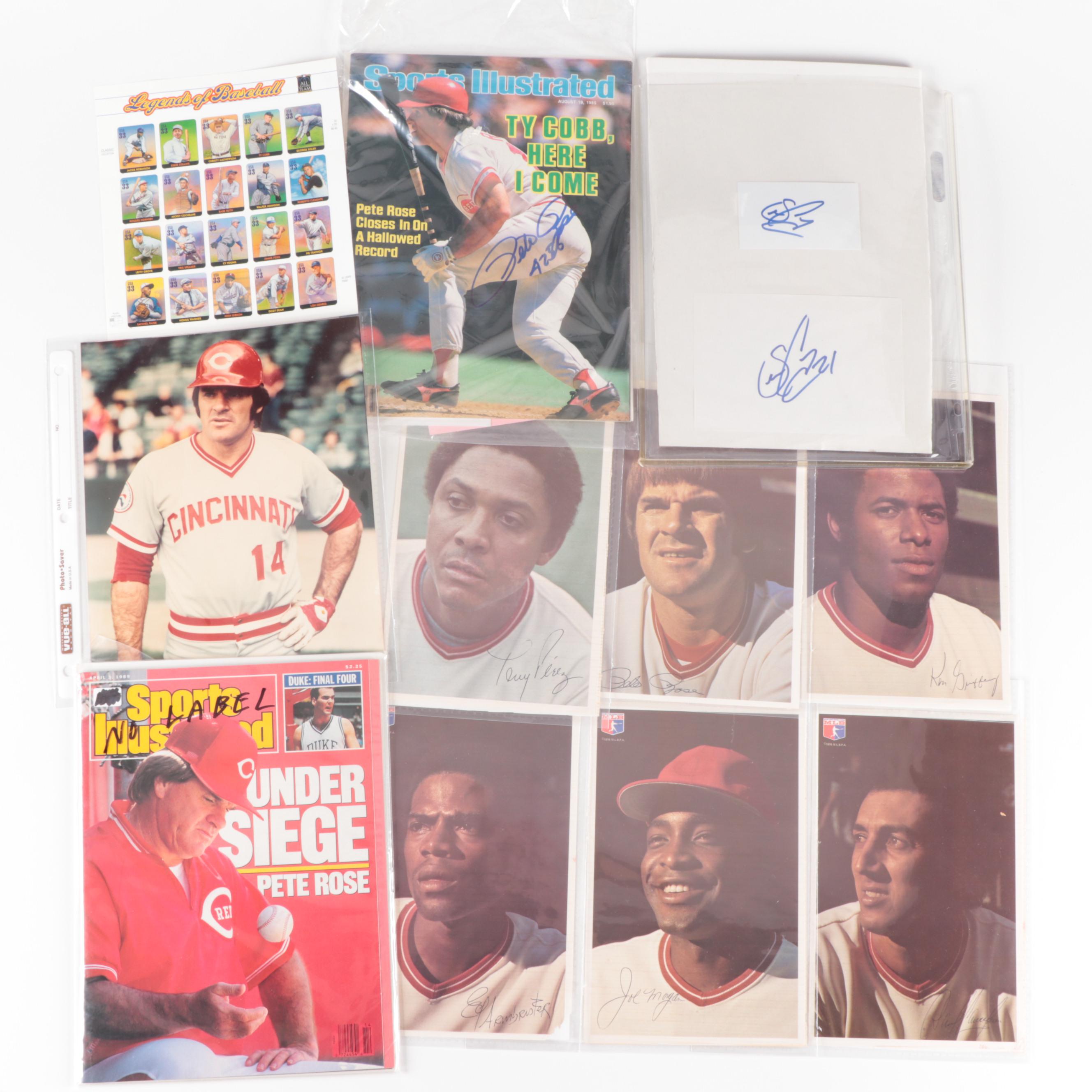 Pete Rose, Sean Casey Signatures, Sports Illustrated Magazines, Prints and More