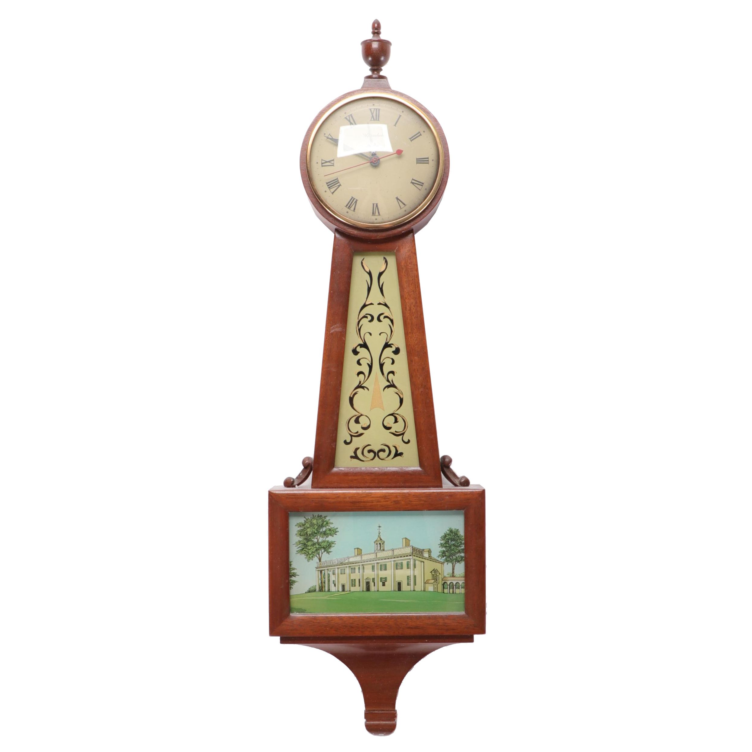 Herschede "Webster Model 160" Banjo Clock, Mid-20th Century