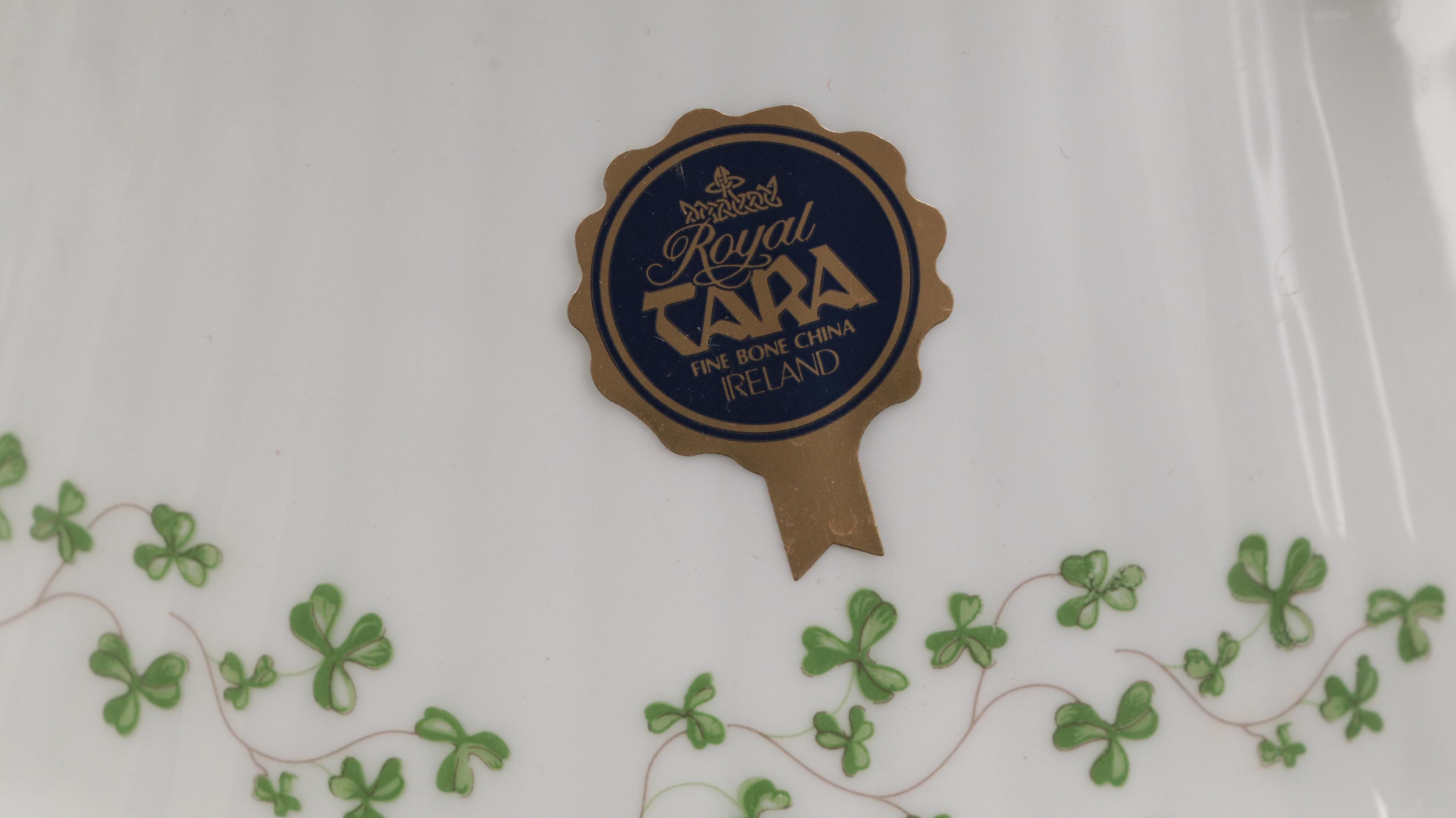 Royal Tara "Trellis Shamrock" Bone China Tea Set and Dinnerware