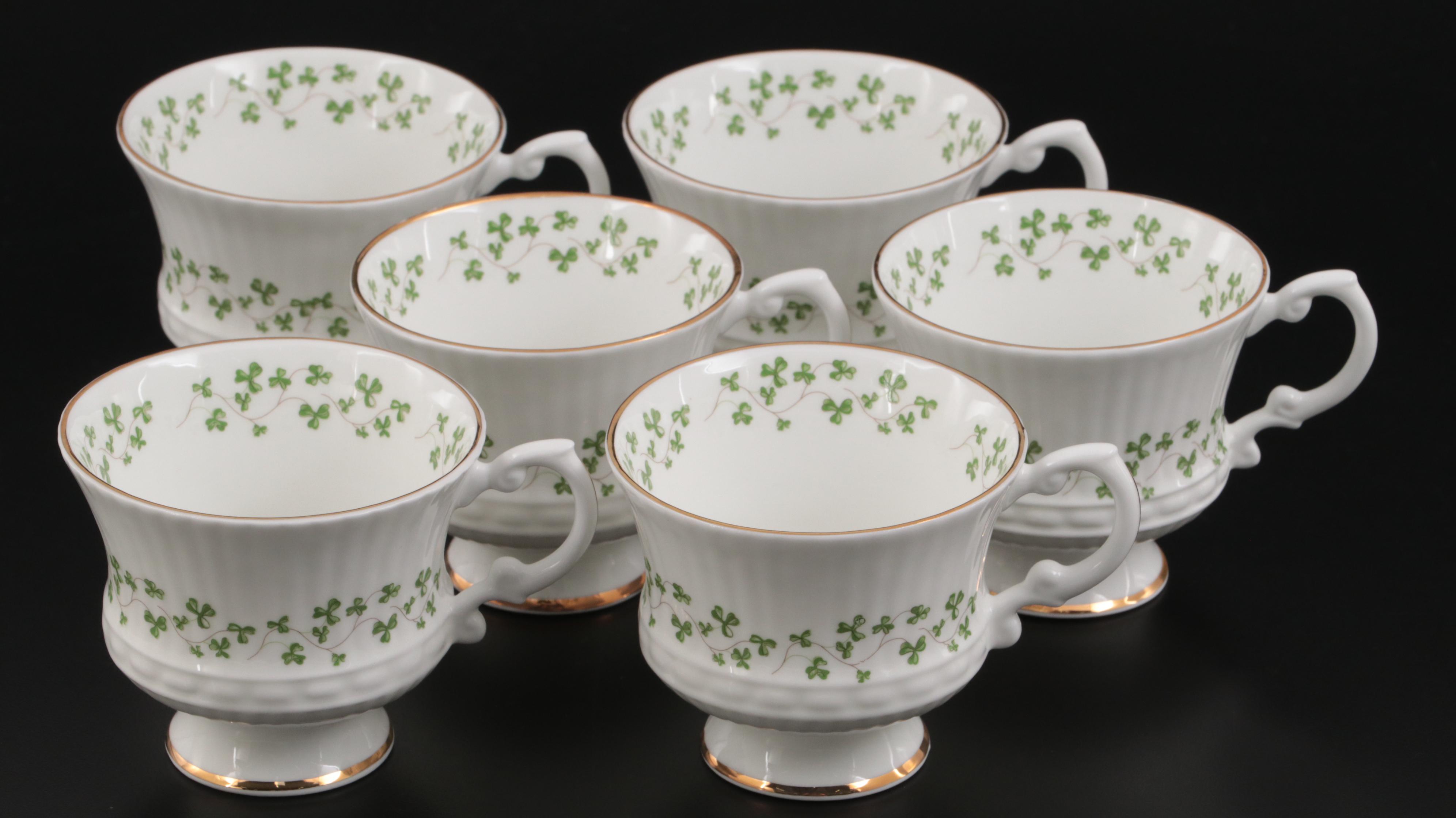 Royal Tara "Trellis Shamrock" Bone China Tea Set and Dinnerware