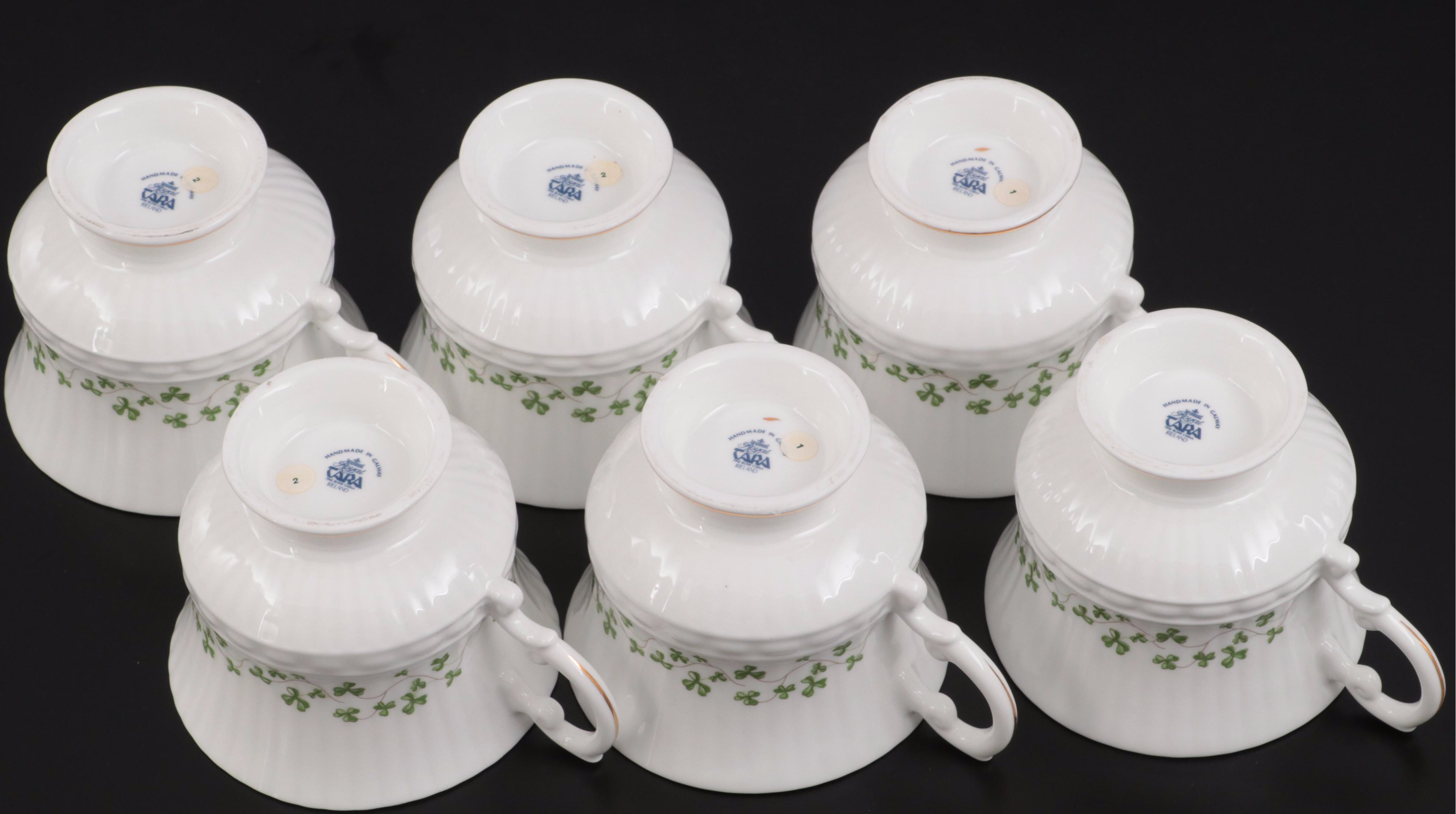 Royal Tara "Trellis Shamrock" Bone China Tea Set and Dinnerware