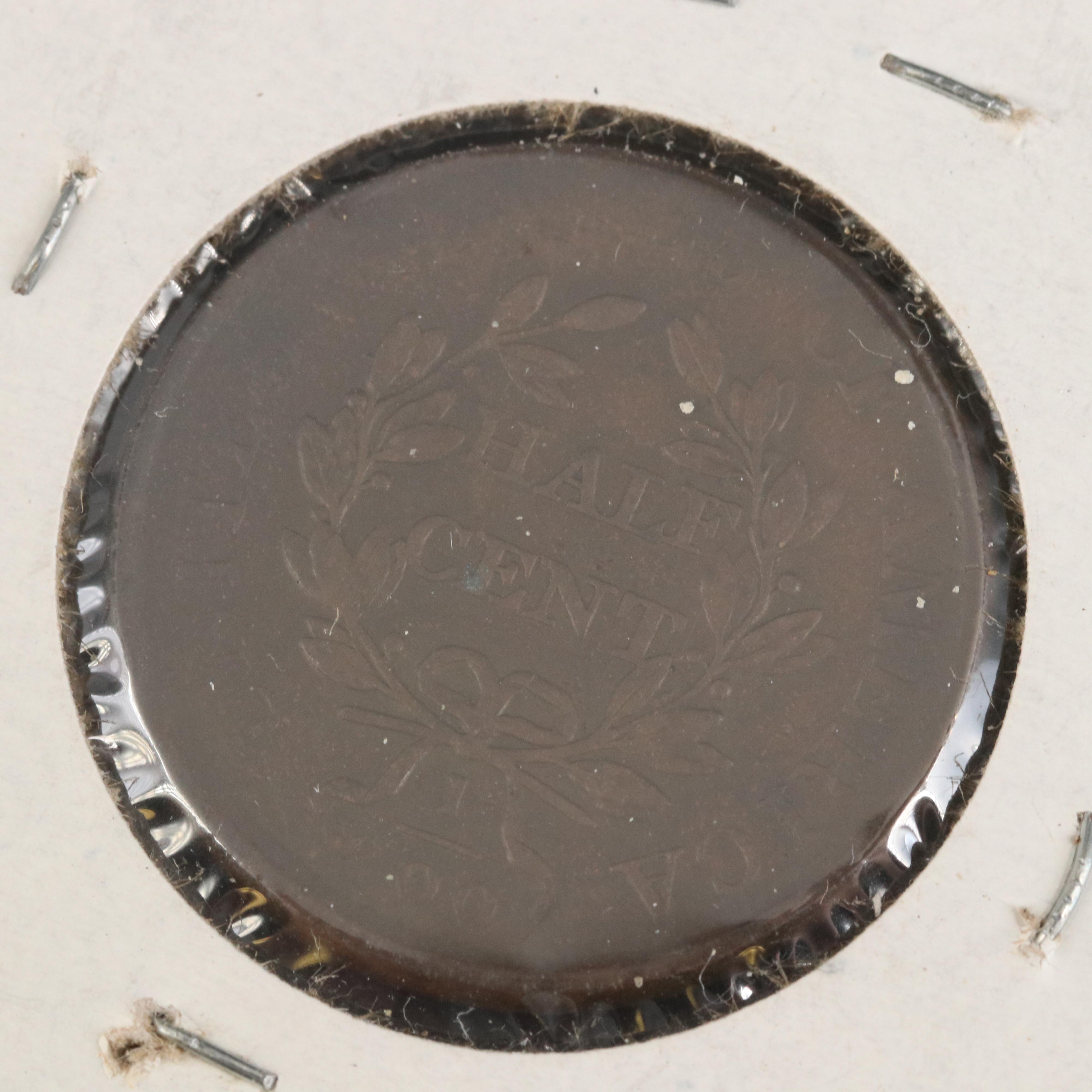 1807 and 1856  United States Half Cents