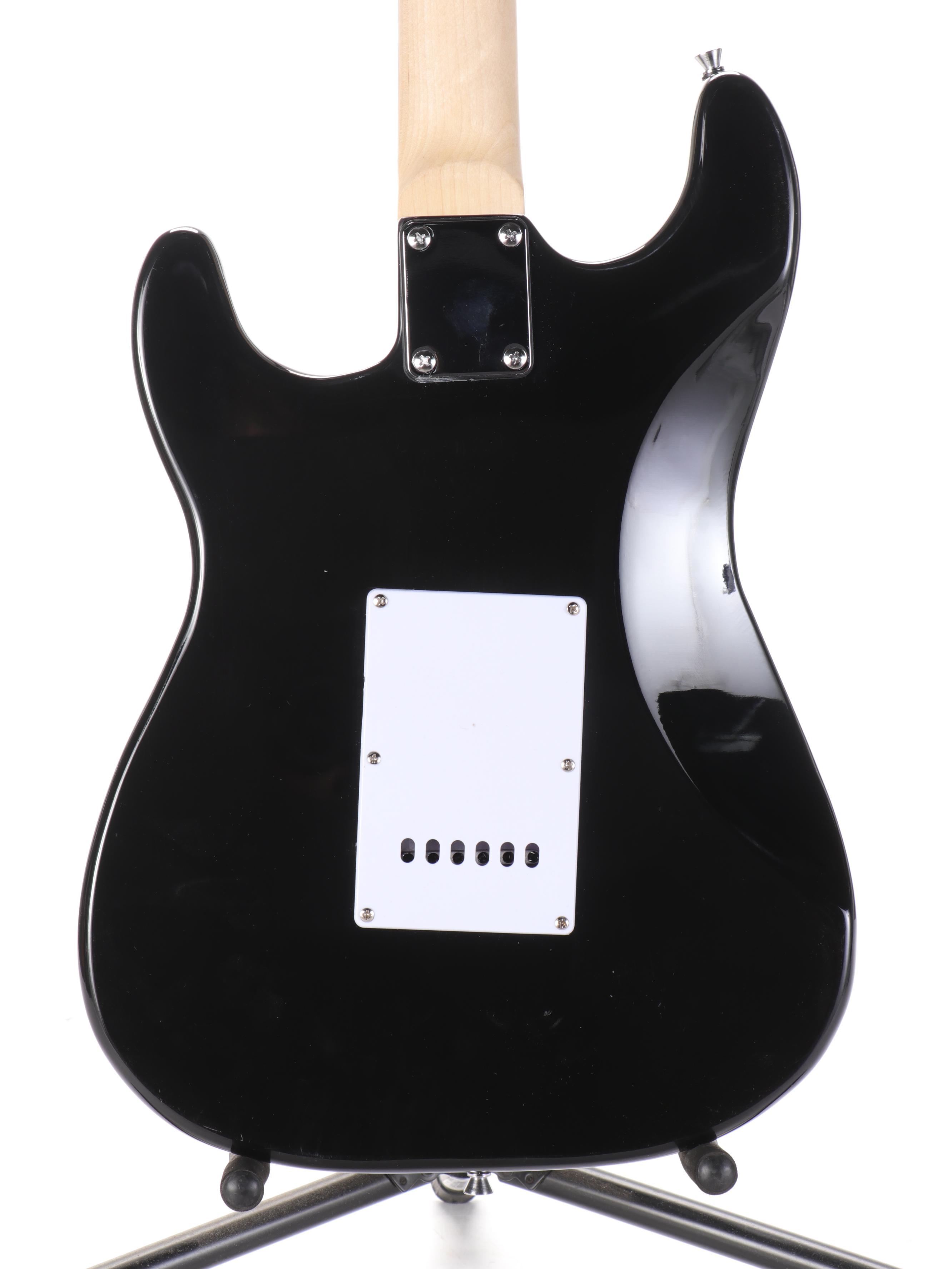 Johnny Depp of Hollywood Vampires Signed Glarry Black Enameled Electric Guitar