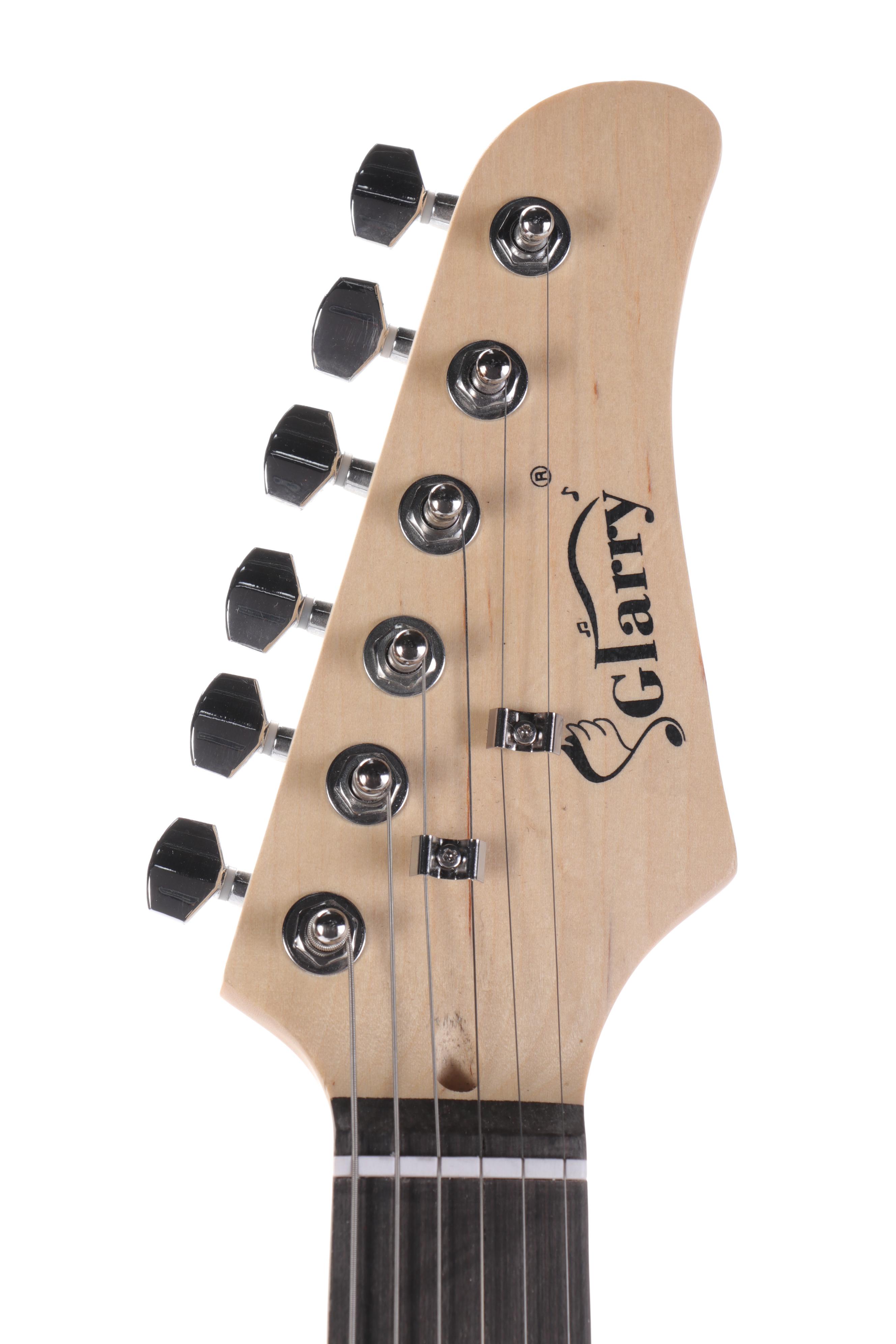 Johnny Depp of Hollywood Vampires Signed Glarry Black Enameled Electric Guitar