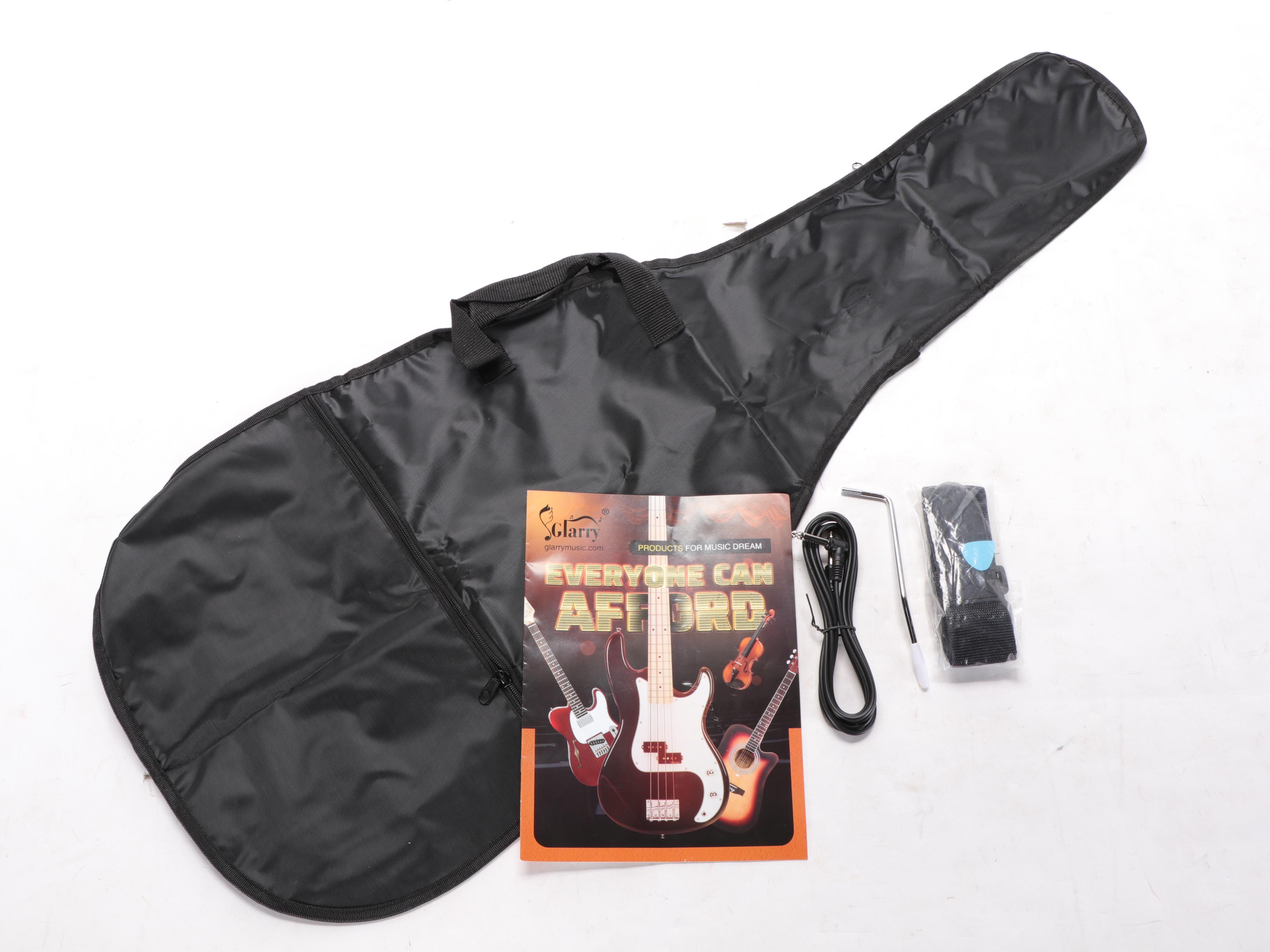 Johnny Depp of Hollywood Vampires Signed Glarry Black Enameled Electric Guitar