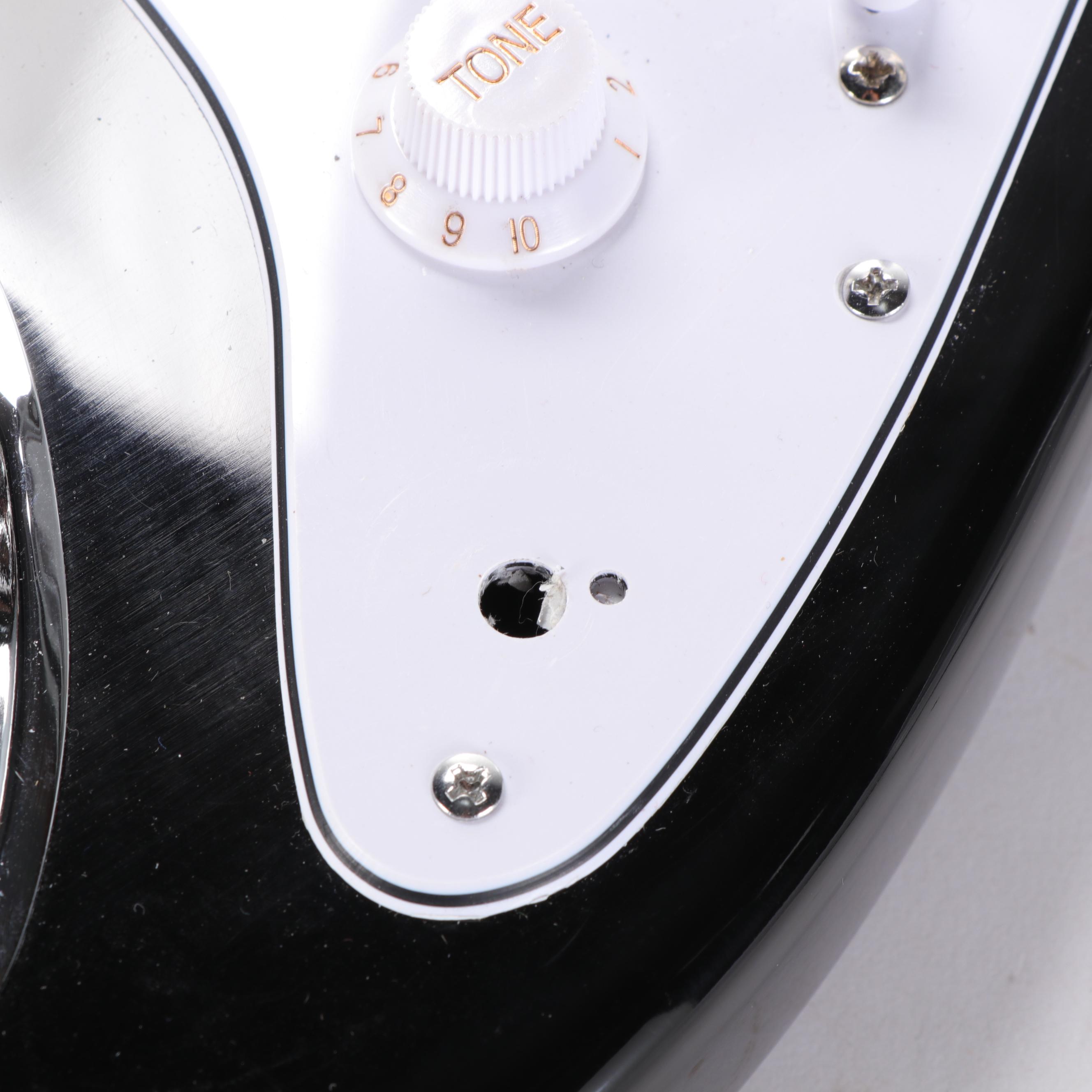 Johnny Depp of Hollywood Vampires Signed Glarry Black Enameled Electric Guitar