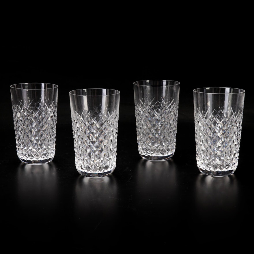 Four Waterford Crystal "Alana" Highball Glasses