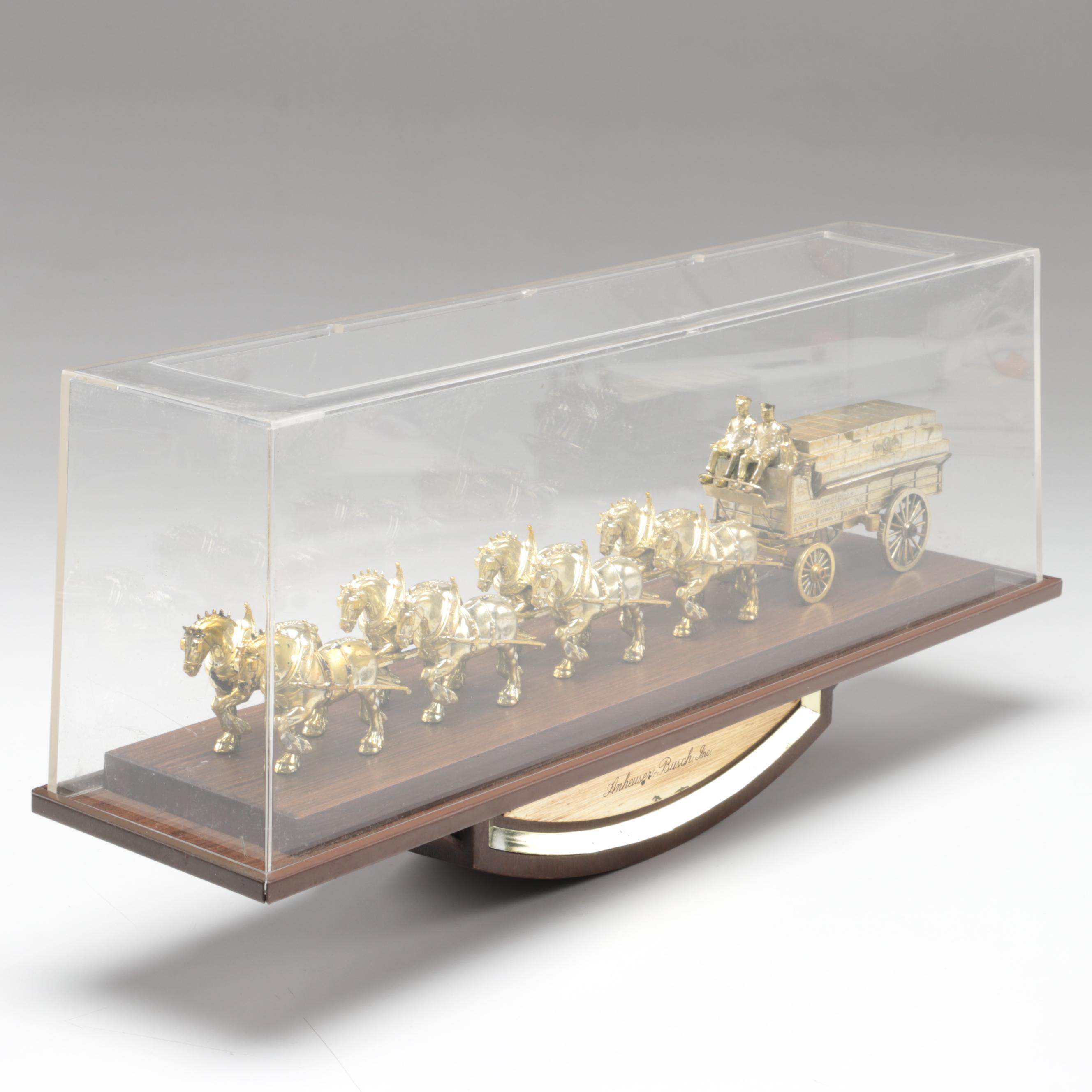 Anheuser-Busch World's Champion Clydesdale Team Wall Hanging, Late 20th Century