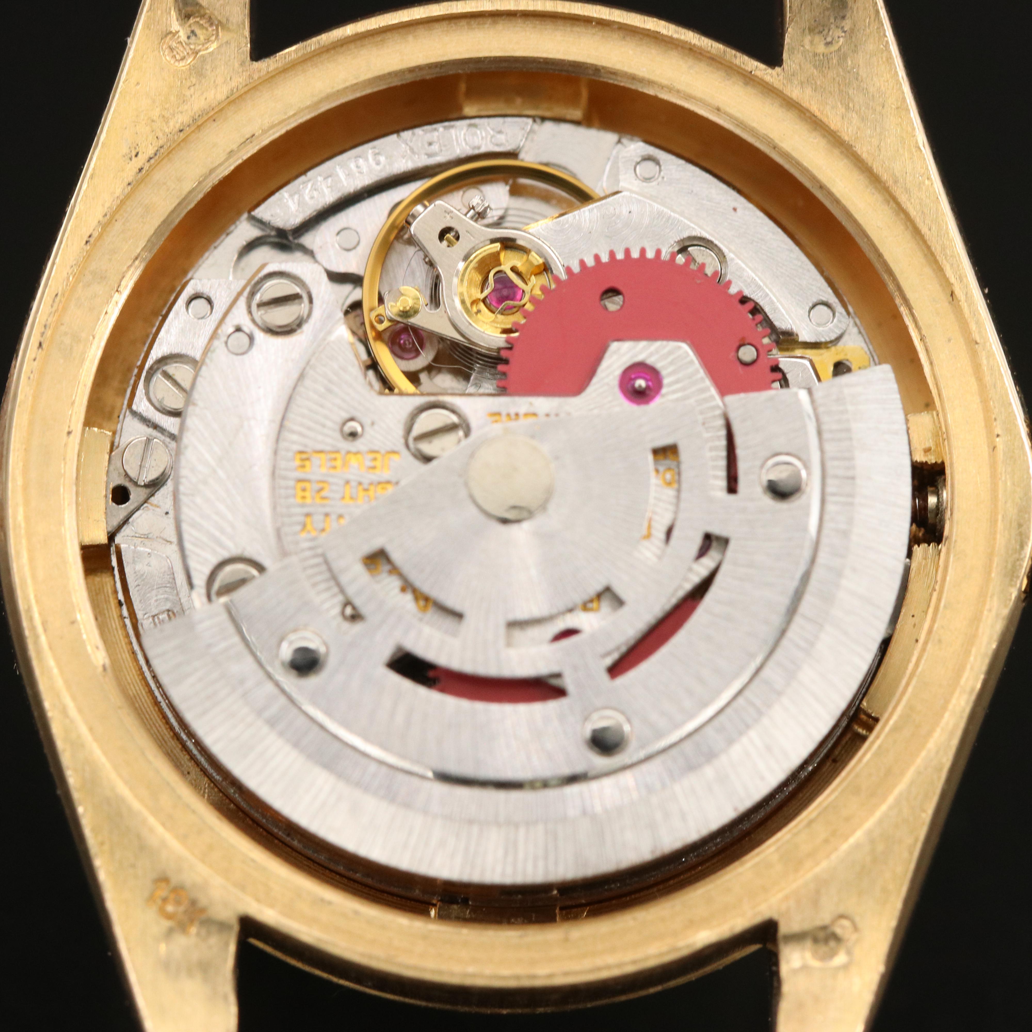 1981 Rolex Datejust 18K President Band Watch