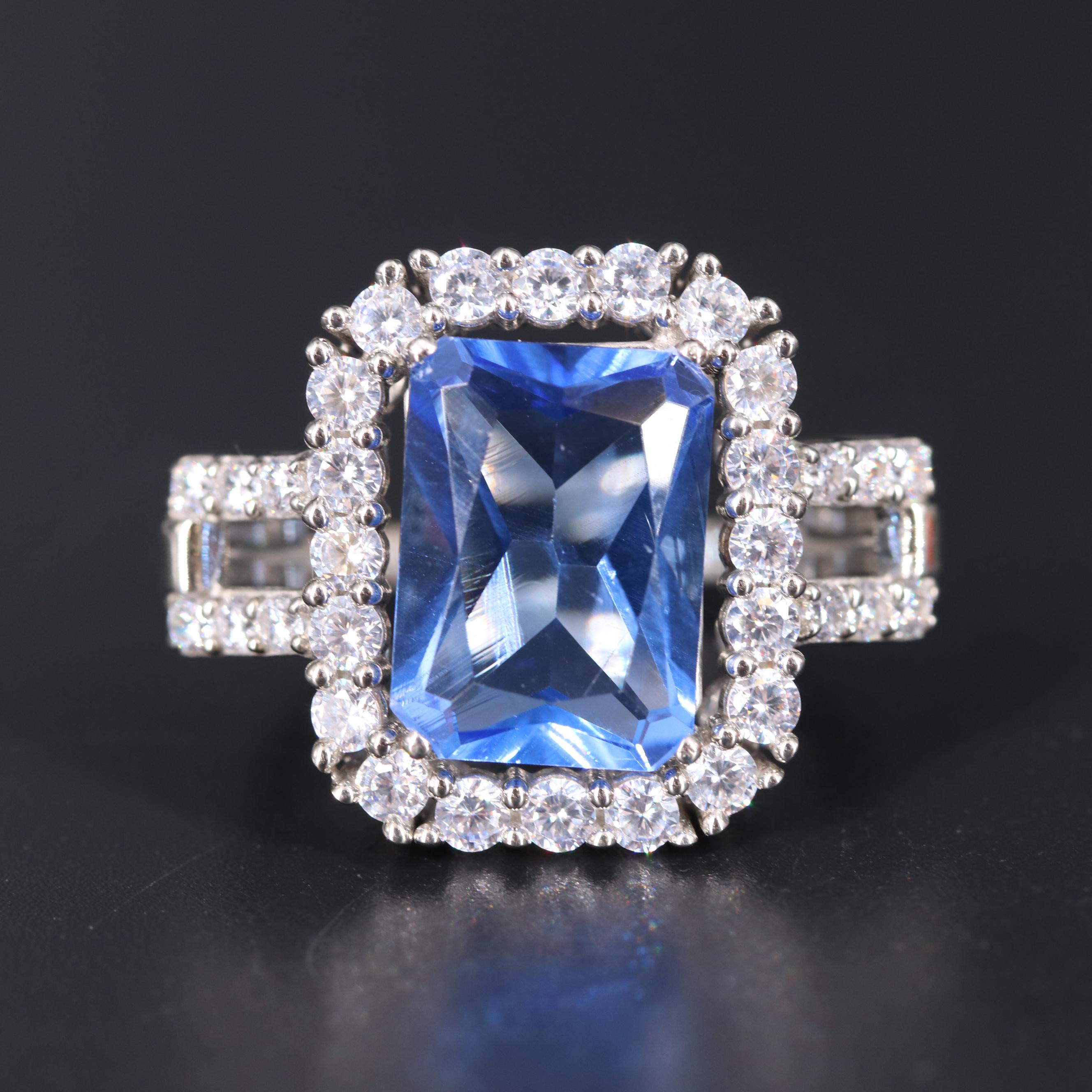 Sterling Silver Ring Including Gemstones