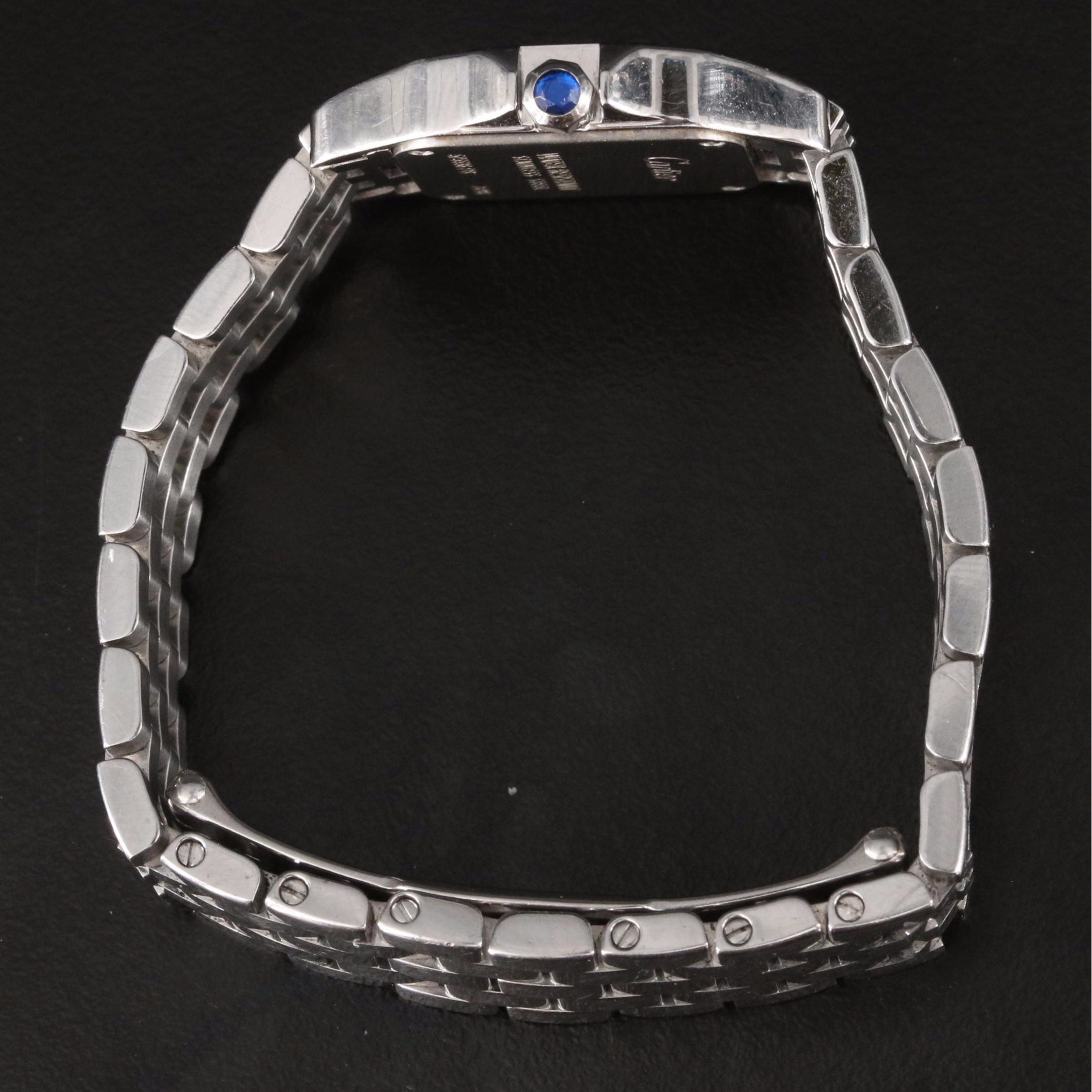 Cartier Santos Demoiselle Stainless Steel Diamond Watch